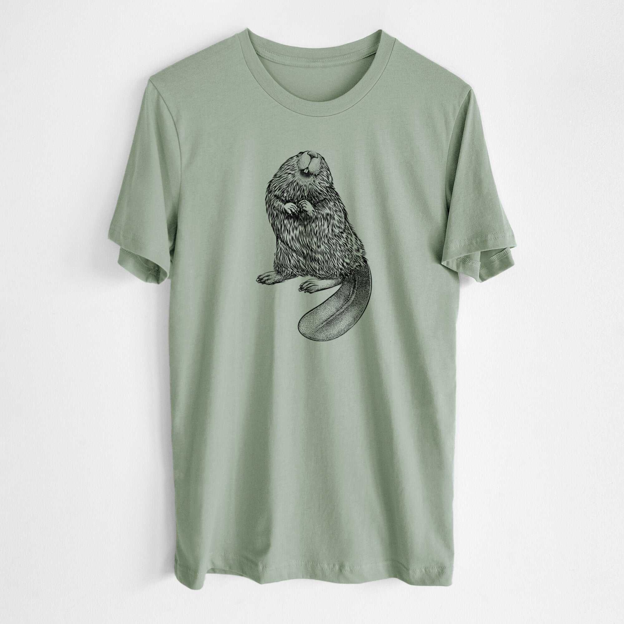 North American Beaver - Castor canadensis - Lightweight 100% Cotton Unisex Crewneck
