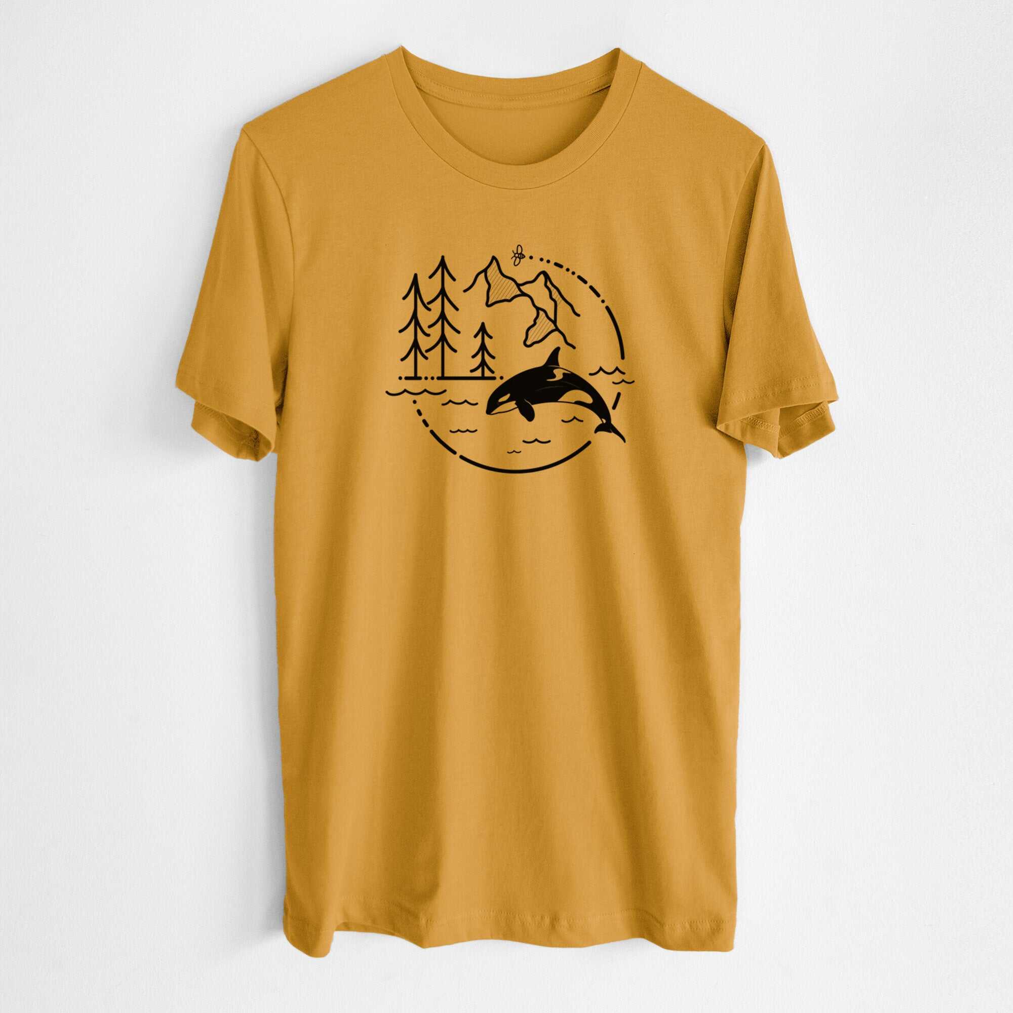 It's All Connected - Orca - Lightweight 100% Cotton Unisex Crewneck