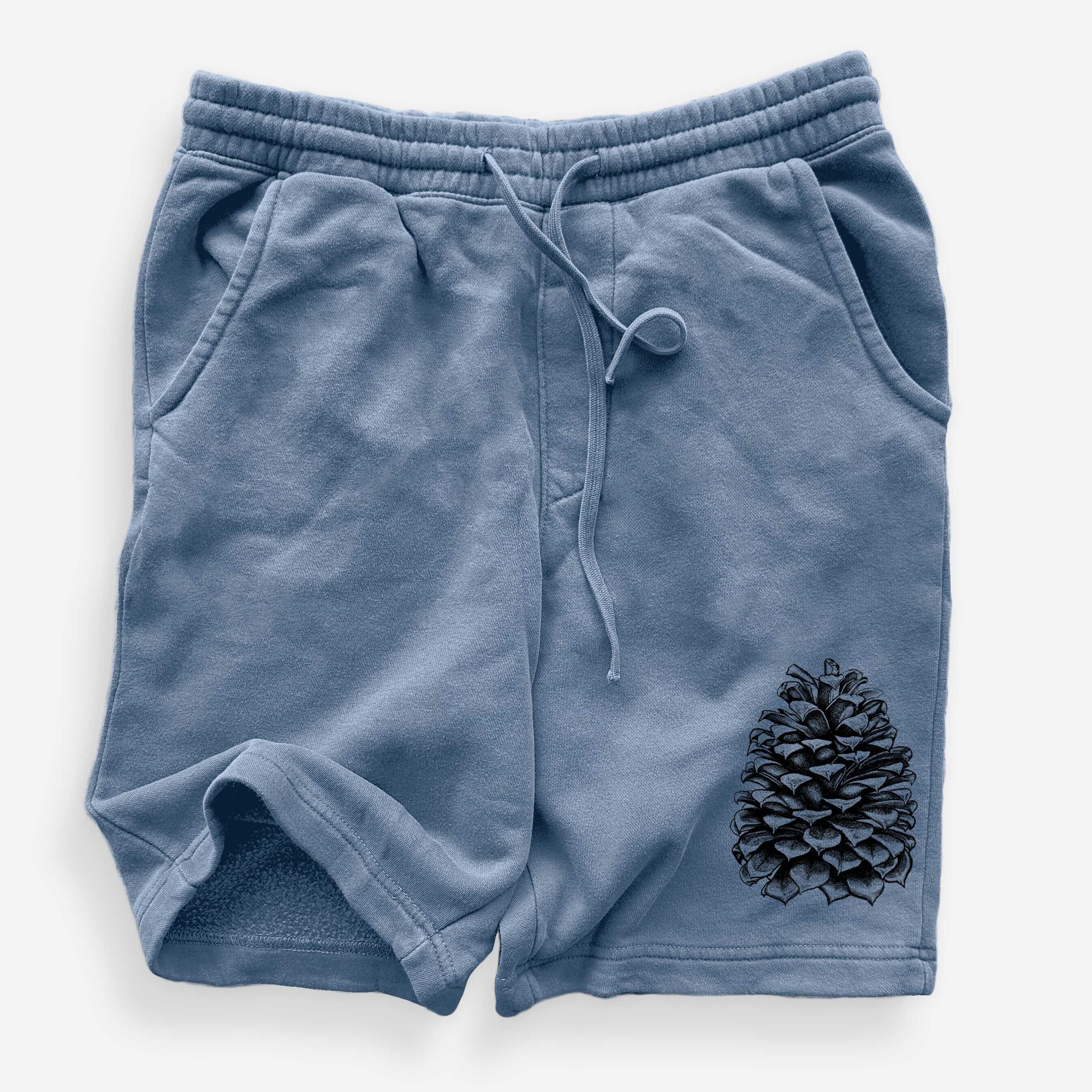 Pinus Jeffreyi - Jeffrey Pine Cone - Unisex Pigment Dyed Shorts