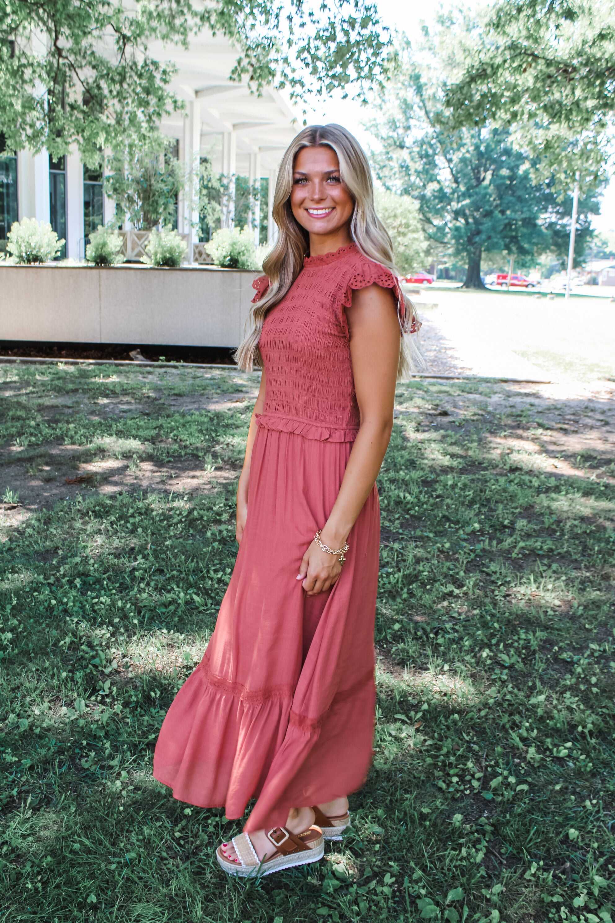 Grace & Lace Midi Dress • Canyon Clay