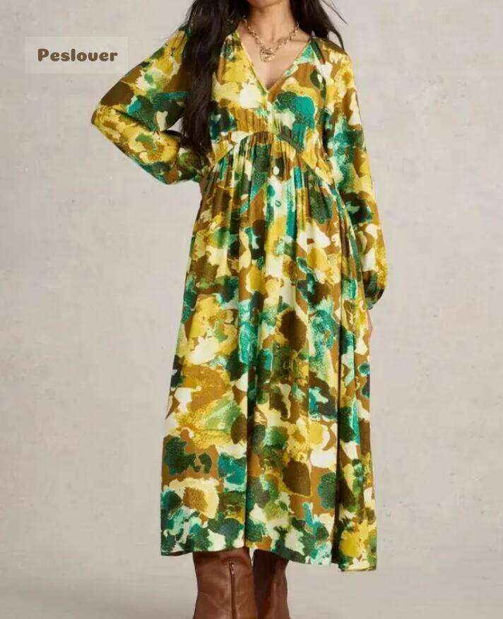 Yellow Imogen Midi Dressin