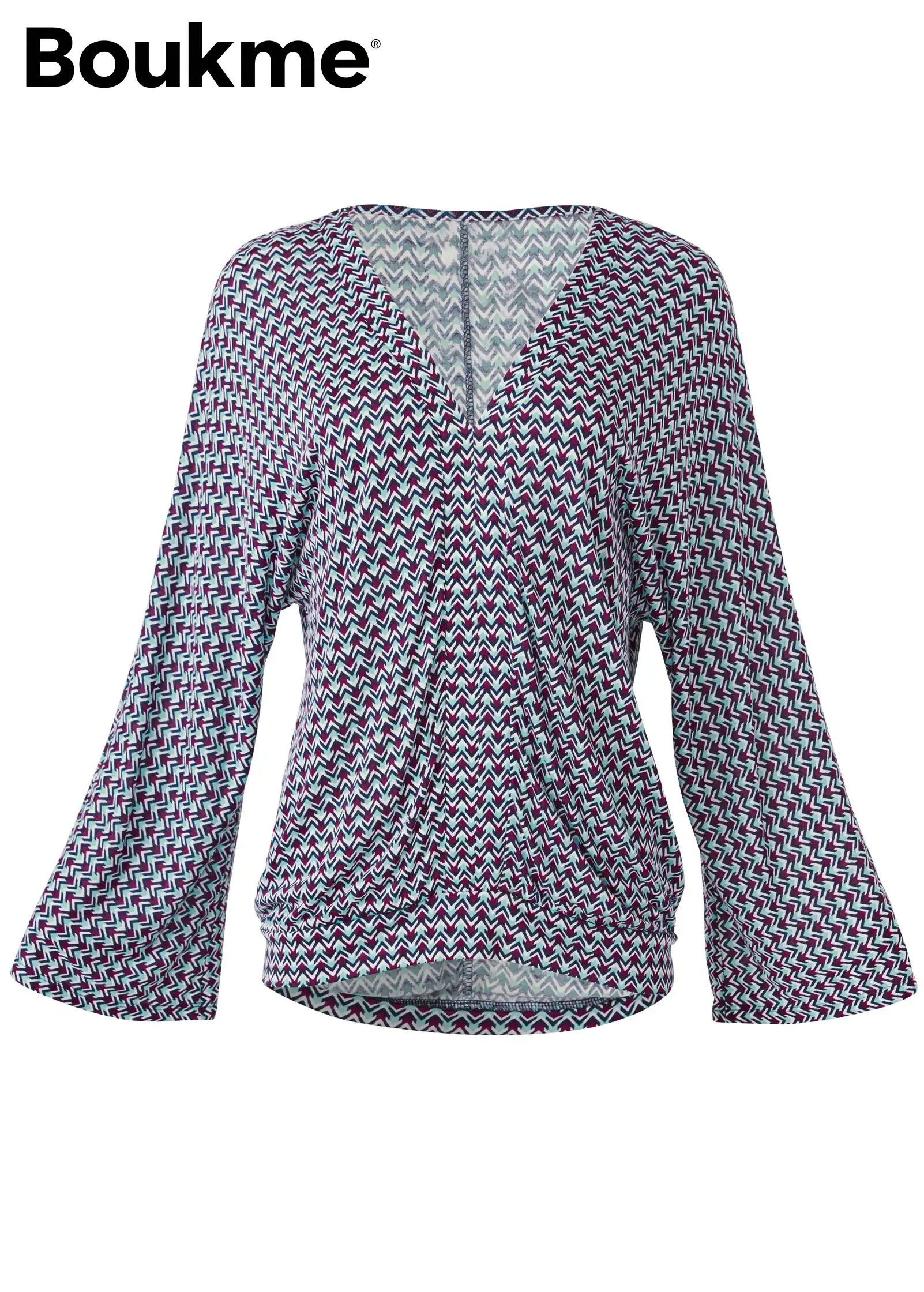 Banded Hem Top - Turquoise