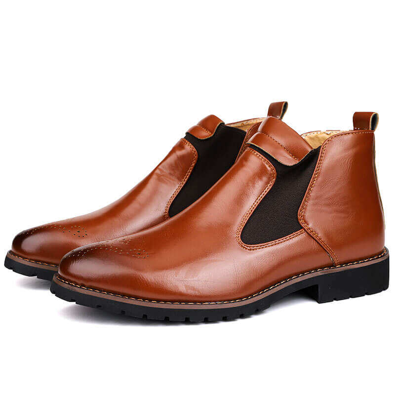 Dallader Men's Carved Casual Chelsea Boots