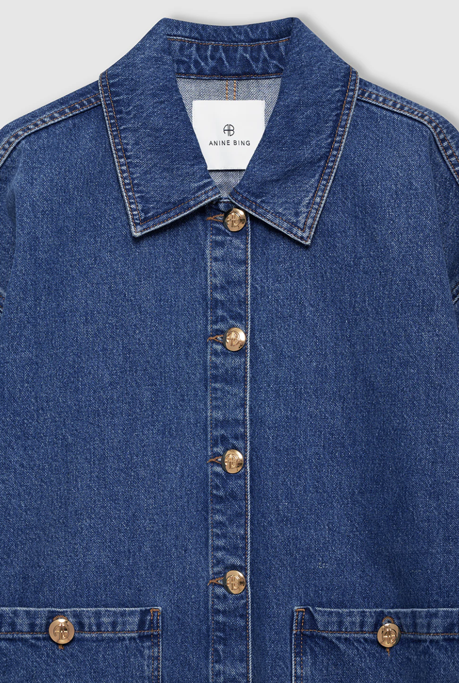 Anine Bing Luca Jacket in Washed Blue