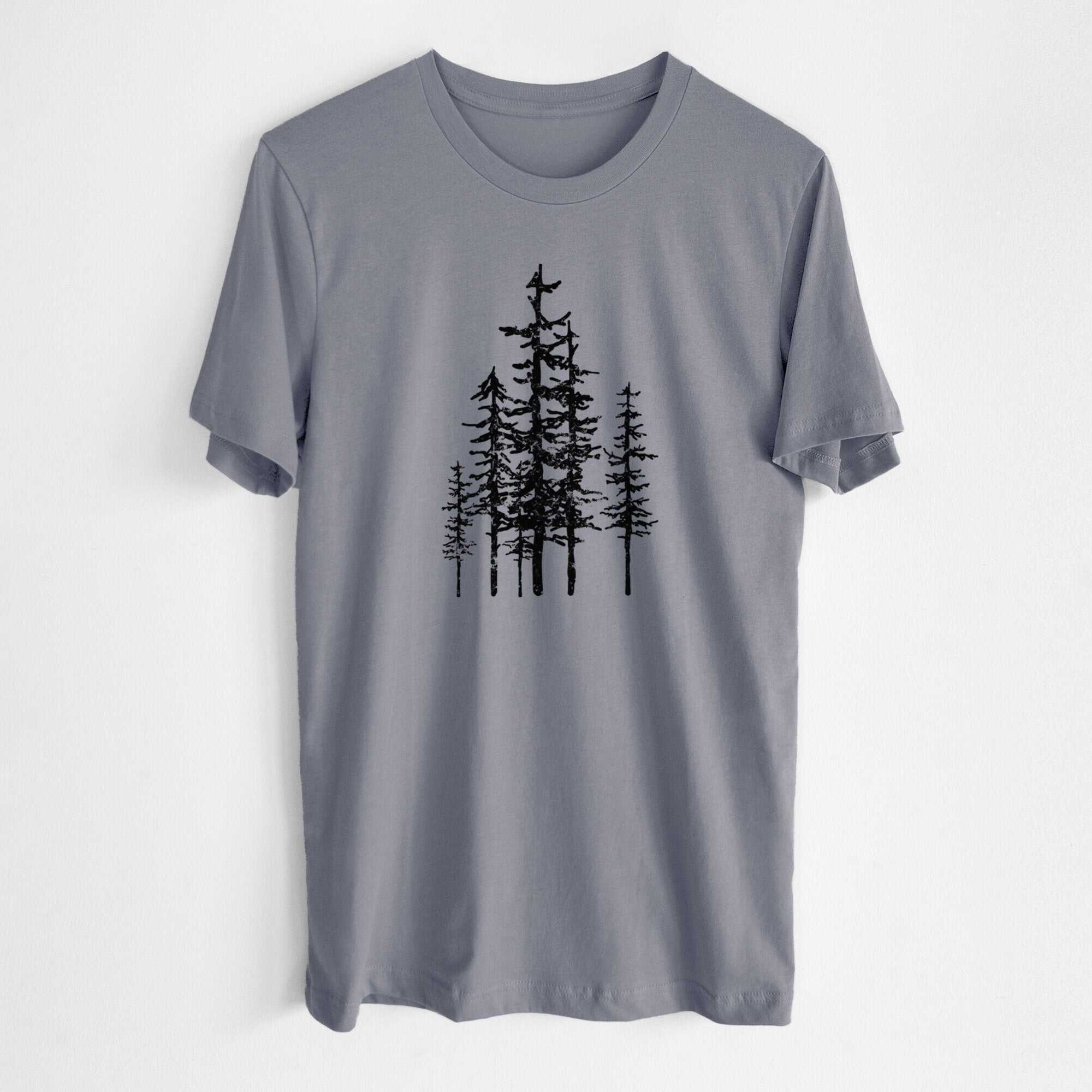 Evergreen Trees - Lightweight 100% Cotton Unisex Crewneck