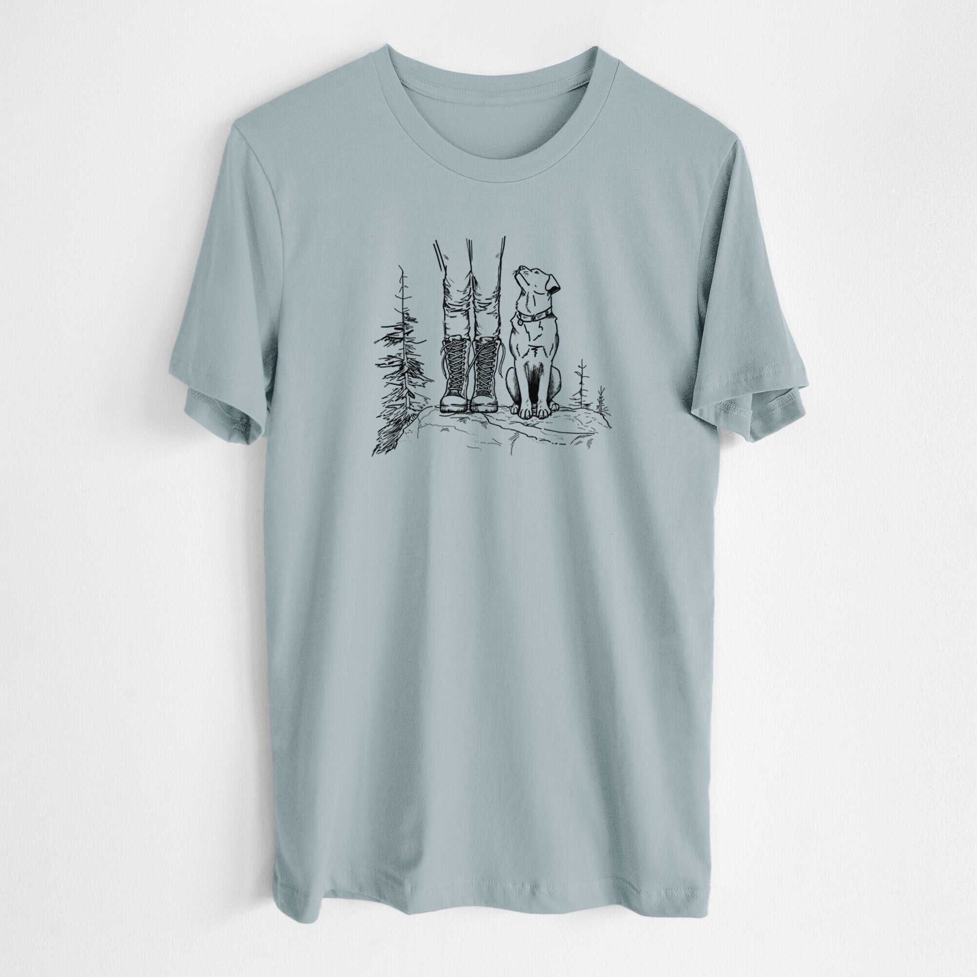 Trail Companions - Hiking with Dogs - Lightweight 100% Cotton Unisex Crewneck