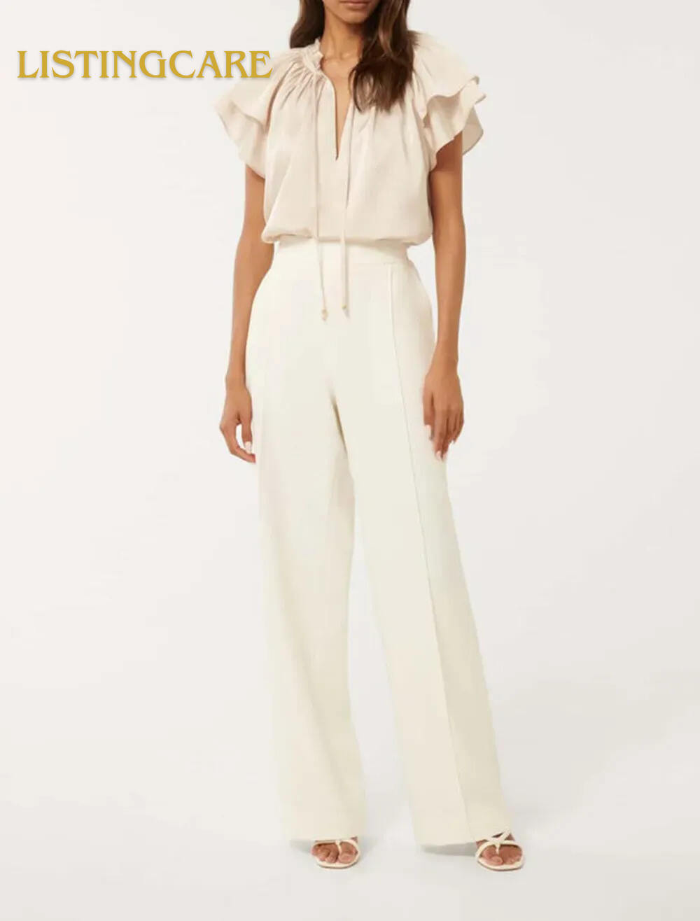 Petite Wide-Leg Pants