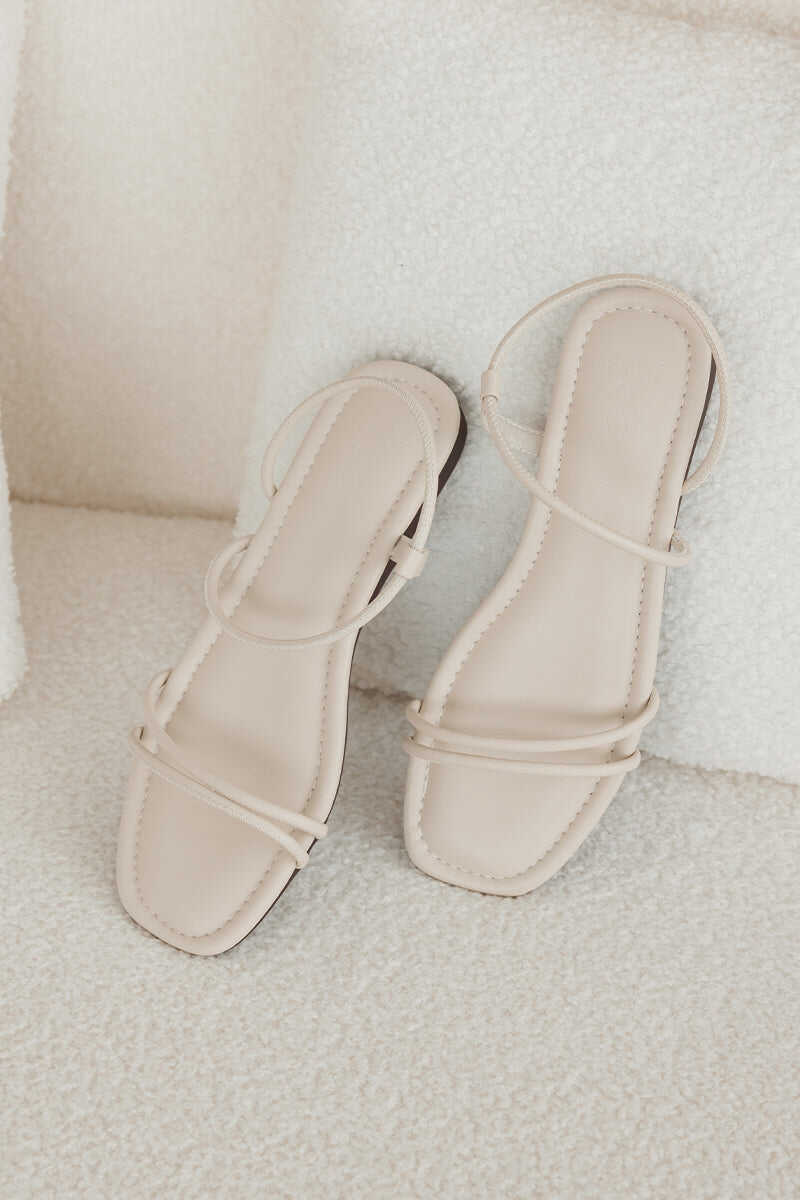 Jamie Cloud Sandals in Cream