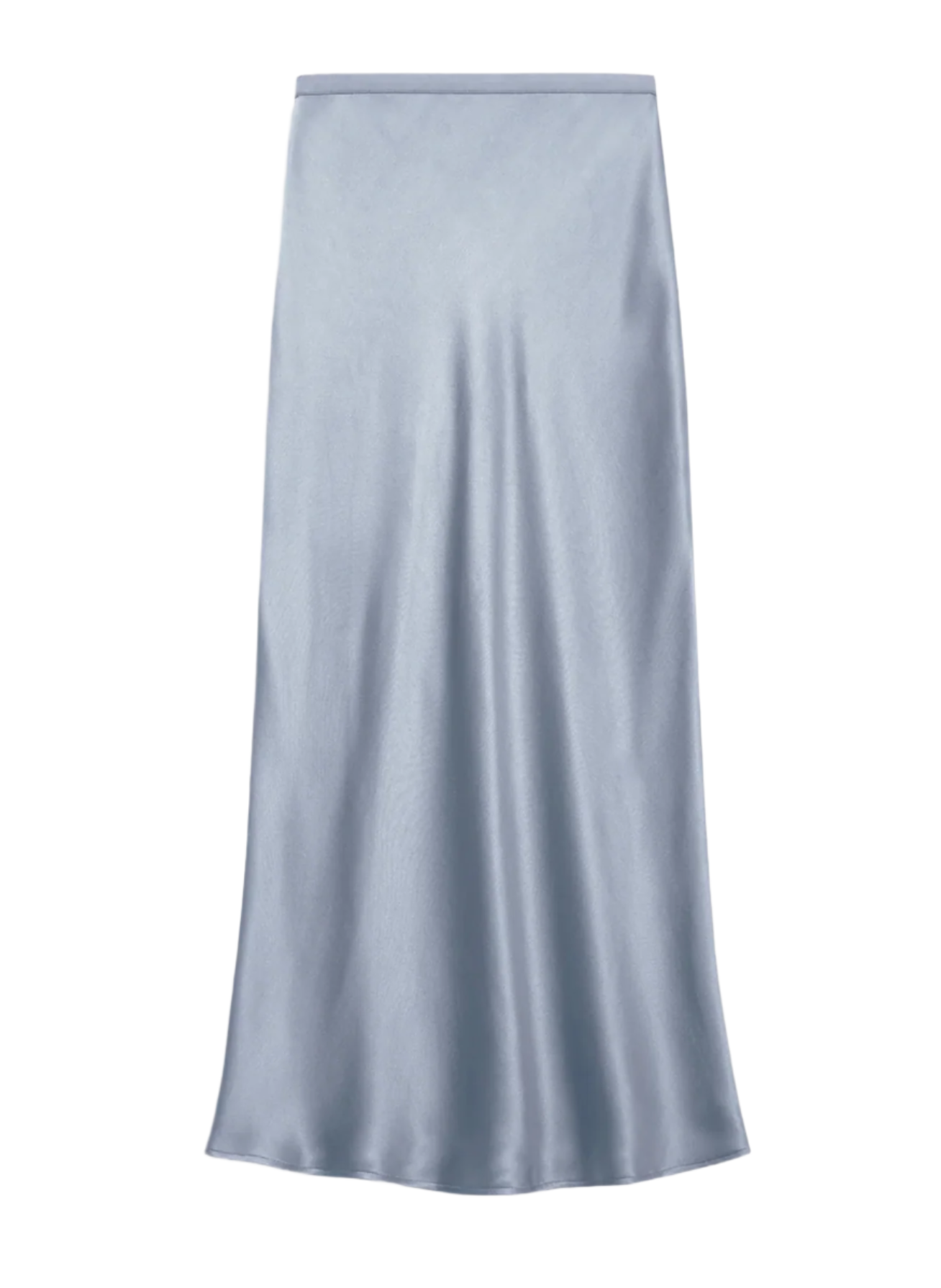Anine Bing Bar Silk Skirt in Pastel Blue