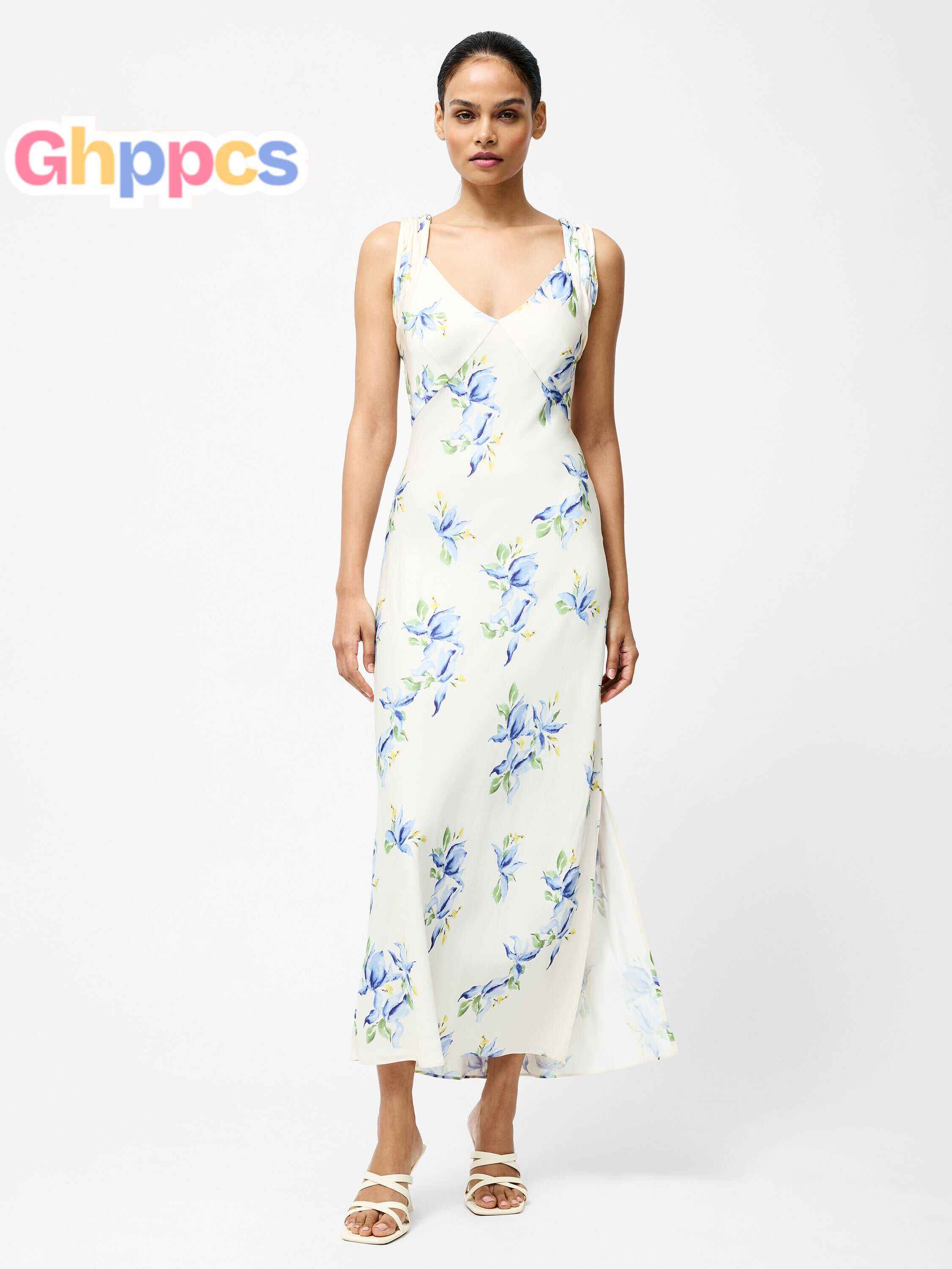 Ennis Vivian Eco Satin Midaxi Dress