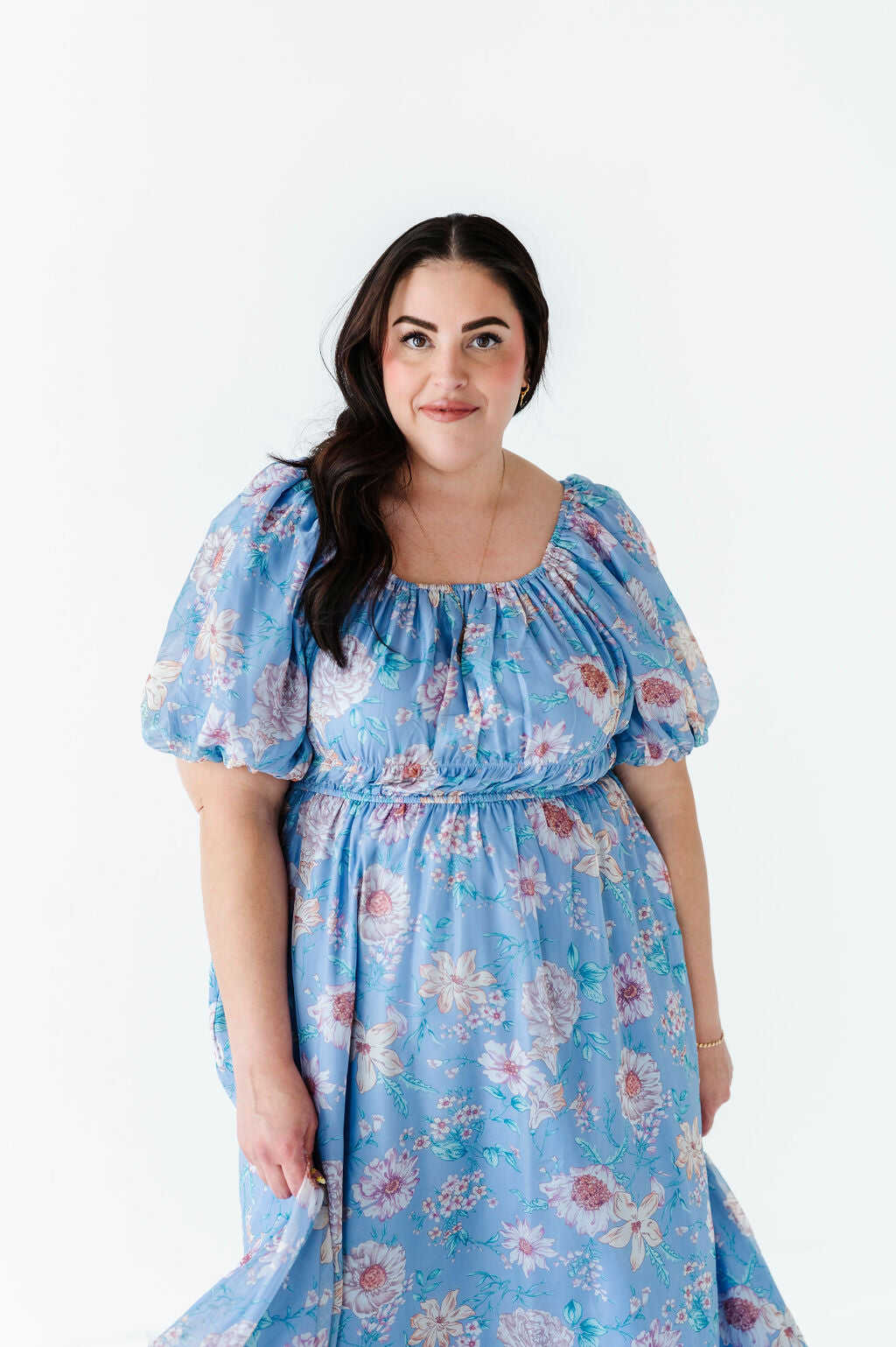 Greer Organza Dress in Blue - Size 2X Left