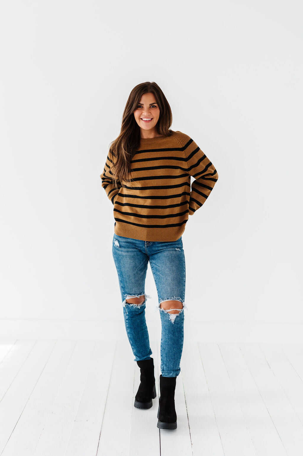 Freddie Striped Sweater - Size Small & Large Left