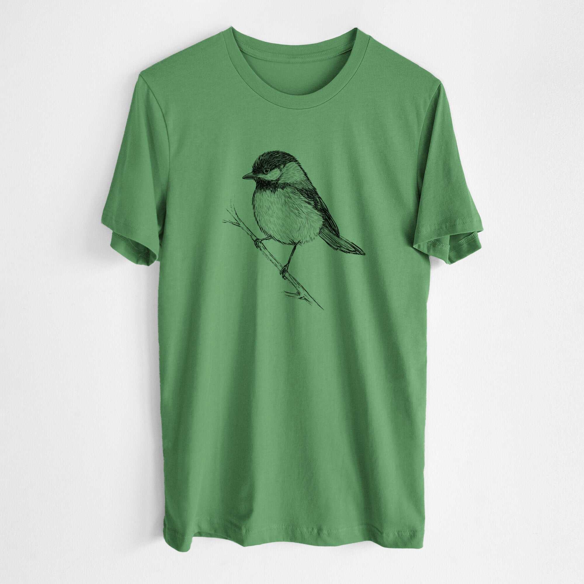Black-capped Chickadee - Poecile atricapillus - Lightweight 100% Cotton Unisex Crewneck