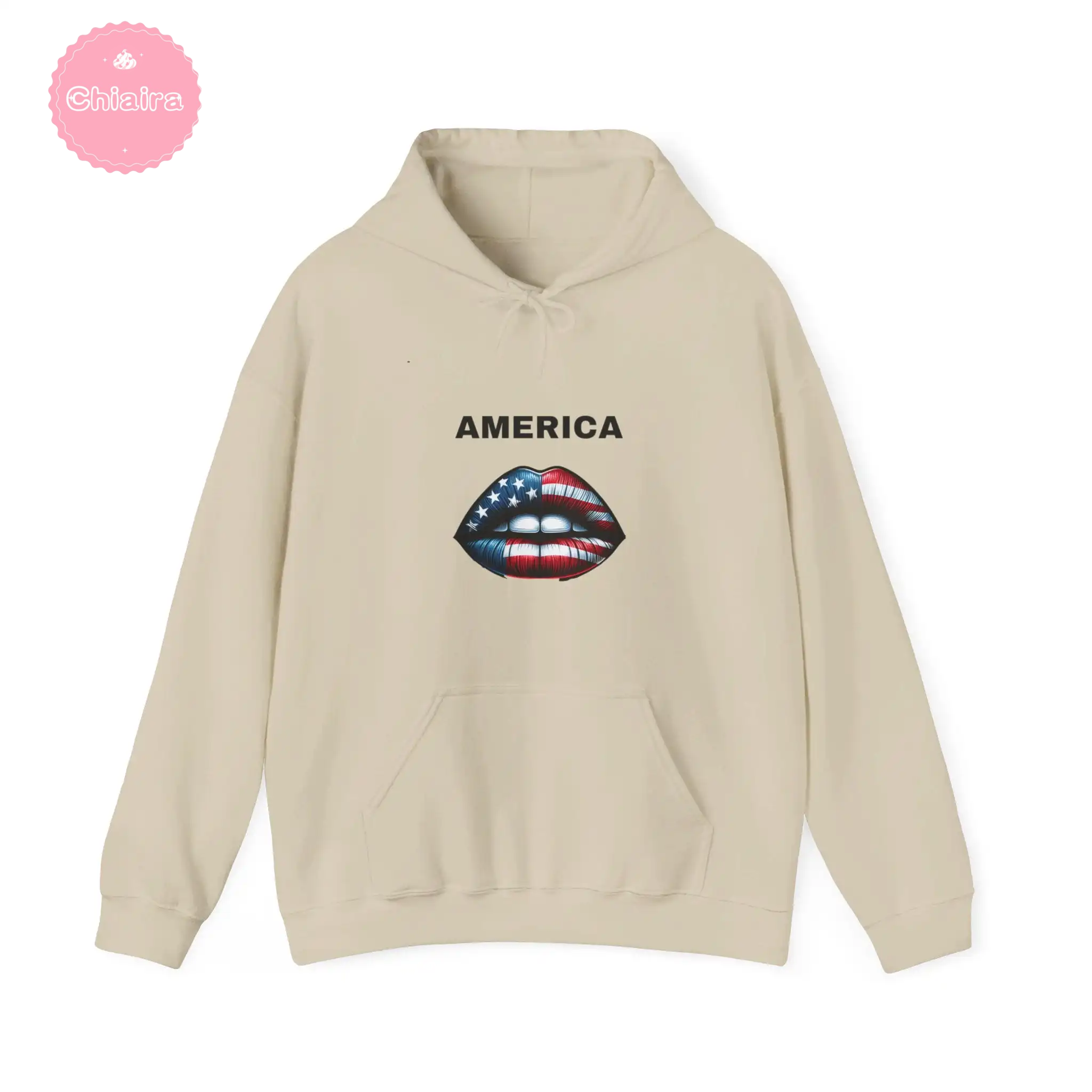 ChiairaJAmerican lip. Unisex Heavy Blend™ Hooded Sweatshirt