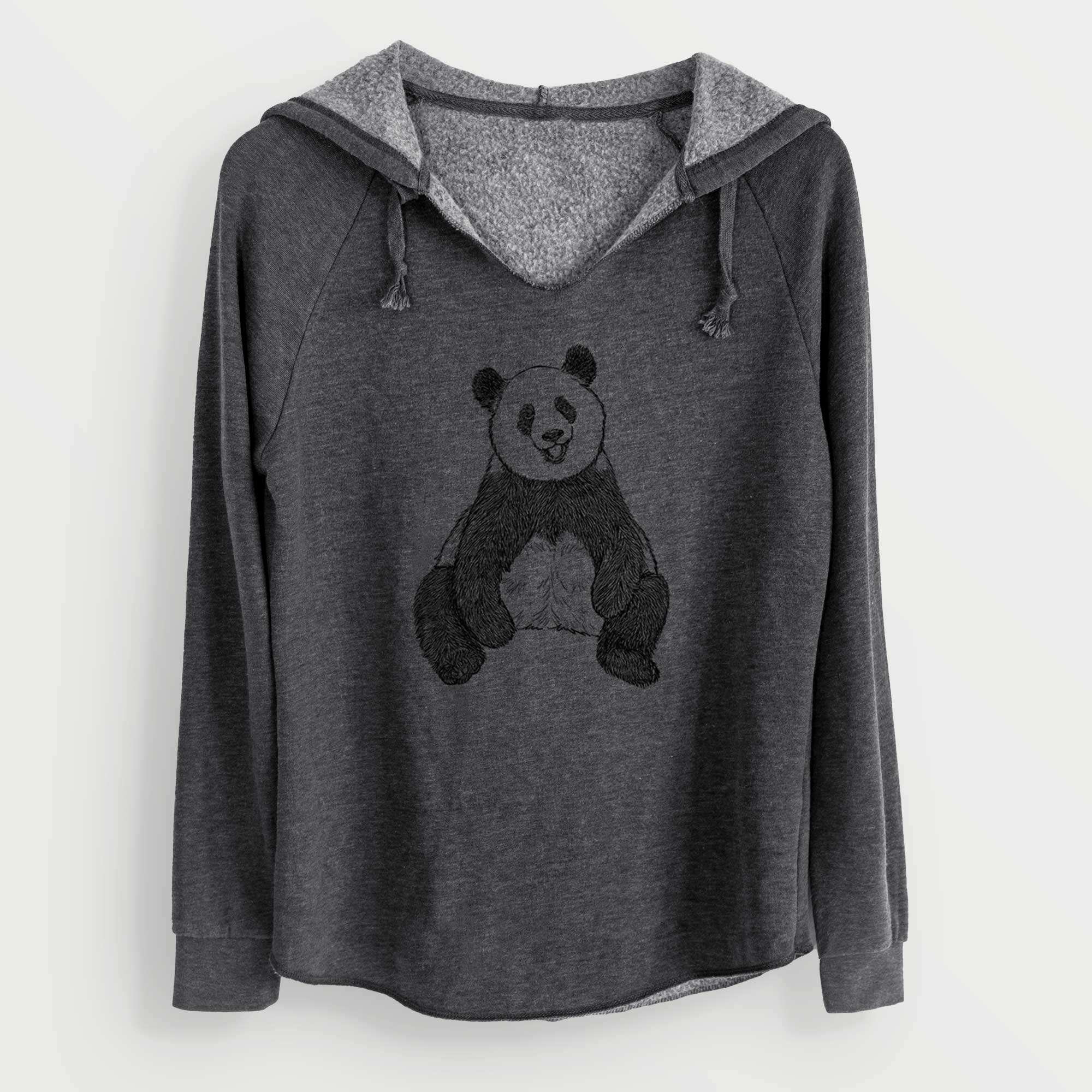 Ailuropoda melanoleuca - Giant Panda Sitting - Cali Wave Hooded Sweatshirt