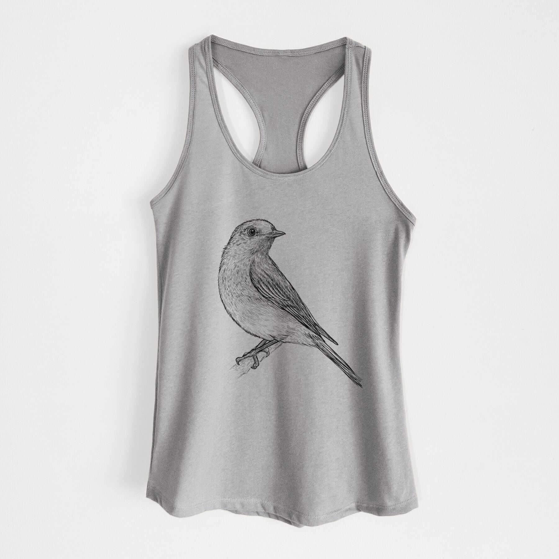 Eastern Bluebird - Sialia sialis - Women's Racerback Tanktop