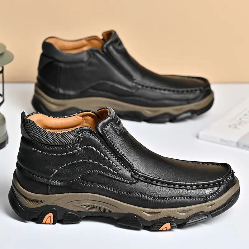 Men's Supportive Orthopedic Sole Leather Pumps