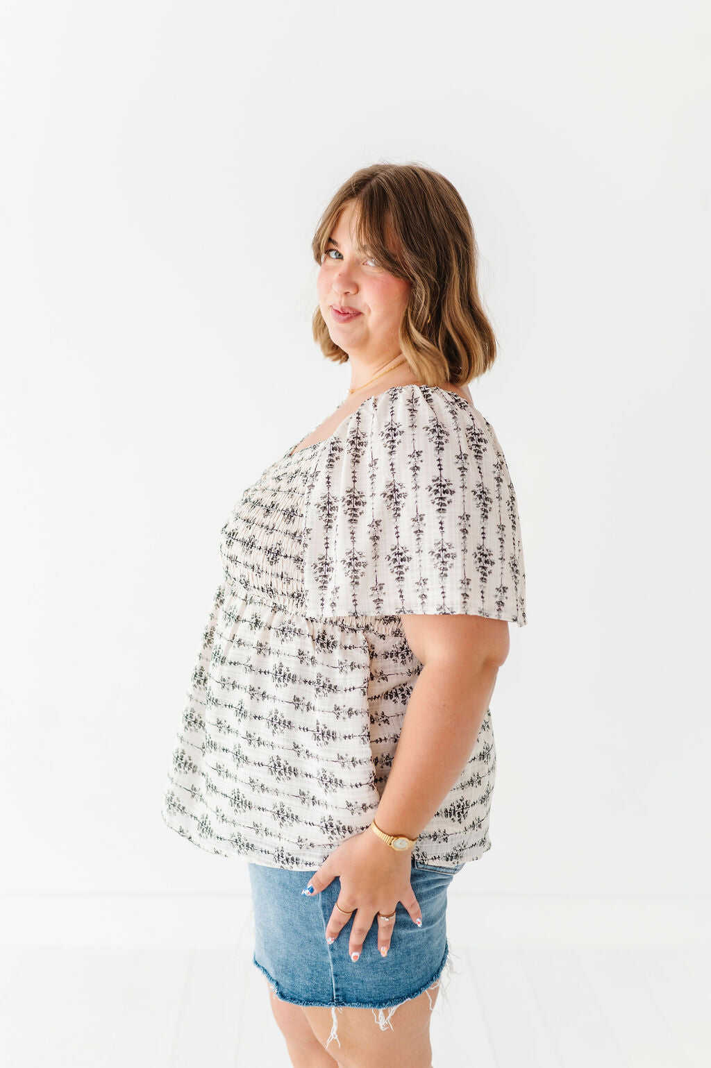 Vanessa Smocked Top