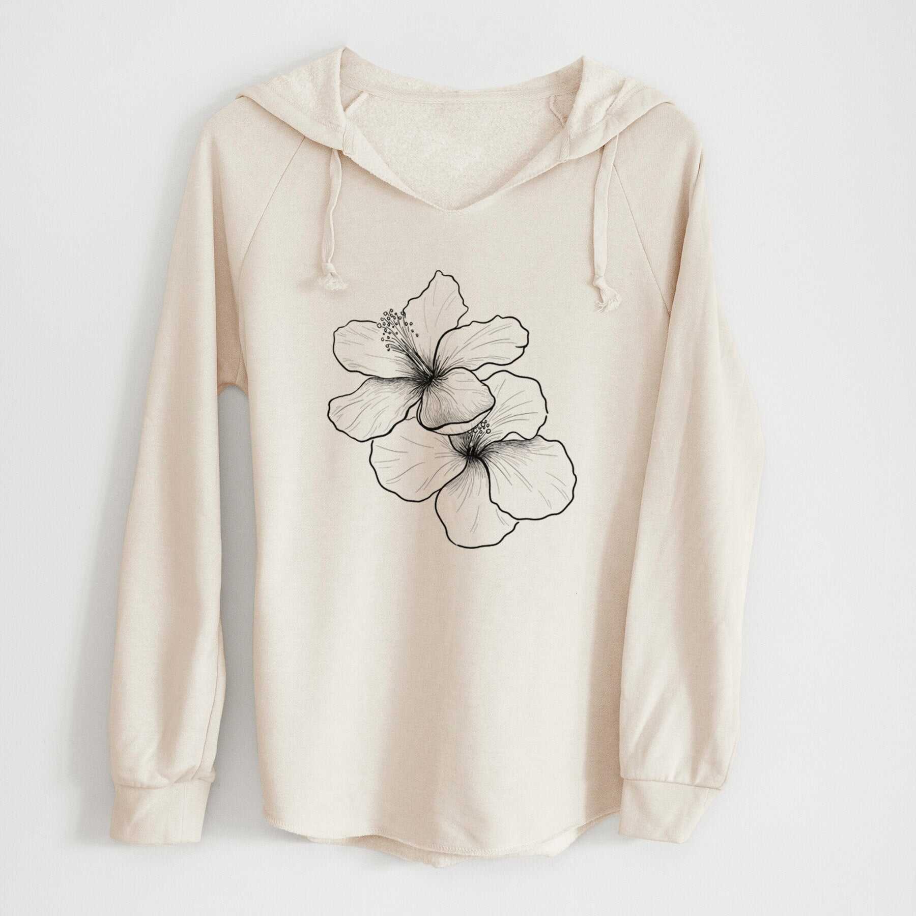 Hibiscus Flowers - Cali Wave Hooded Sweatshirt