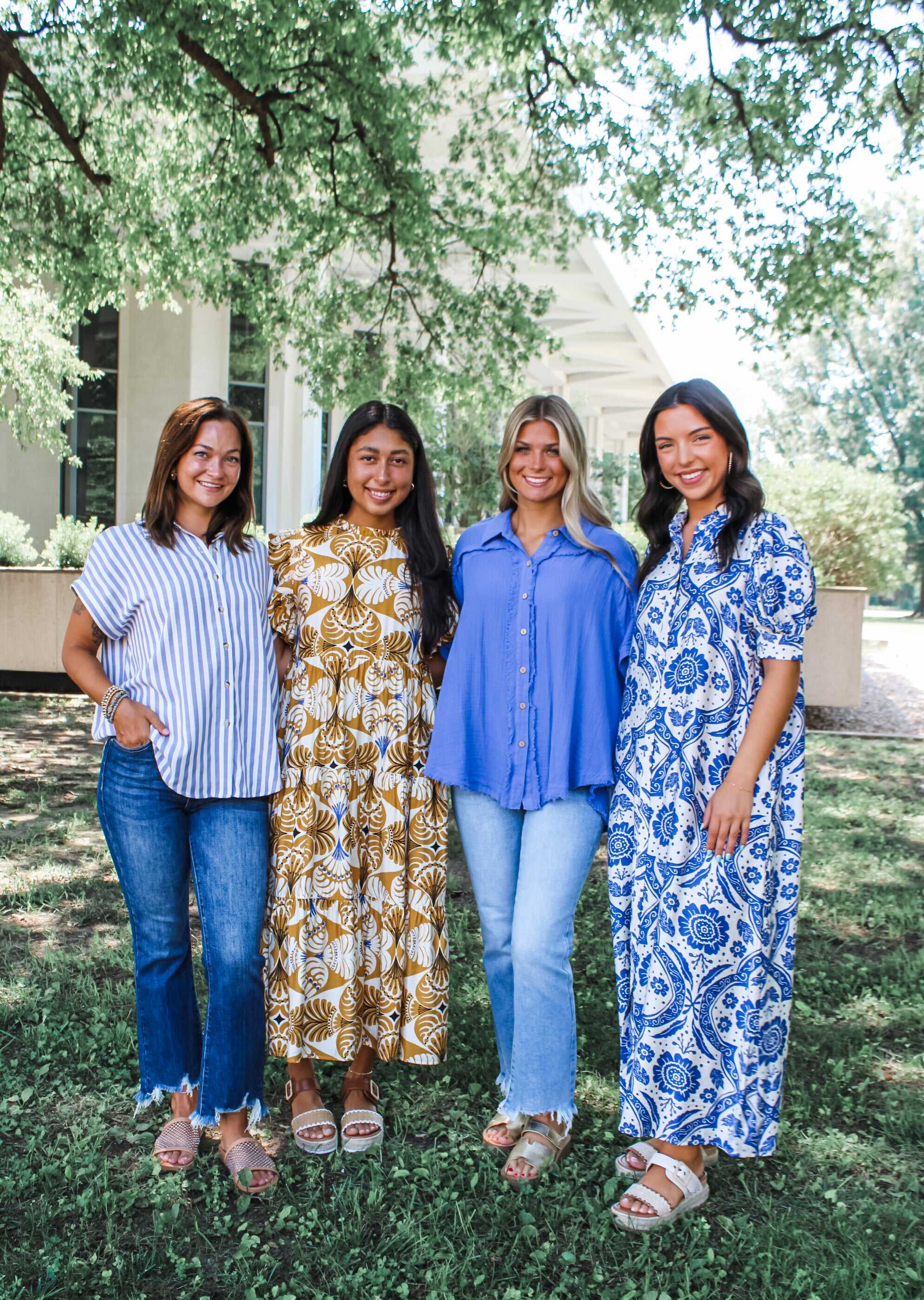 Effortlessly Elegant Maxi • Blue Floral