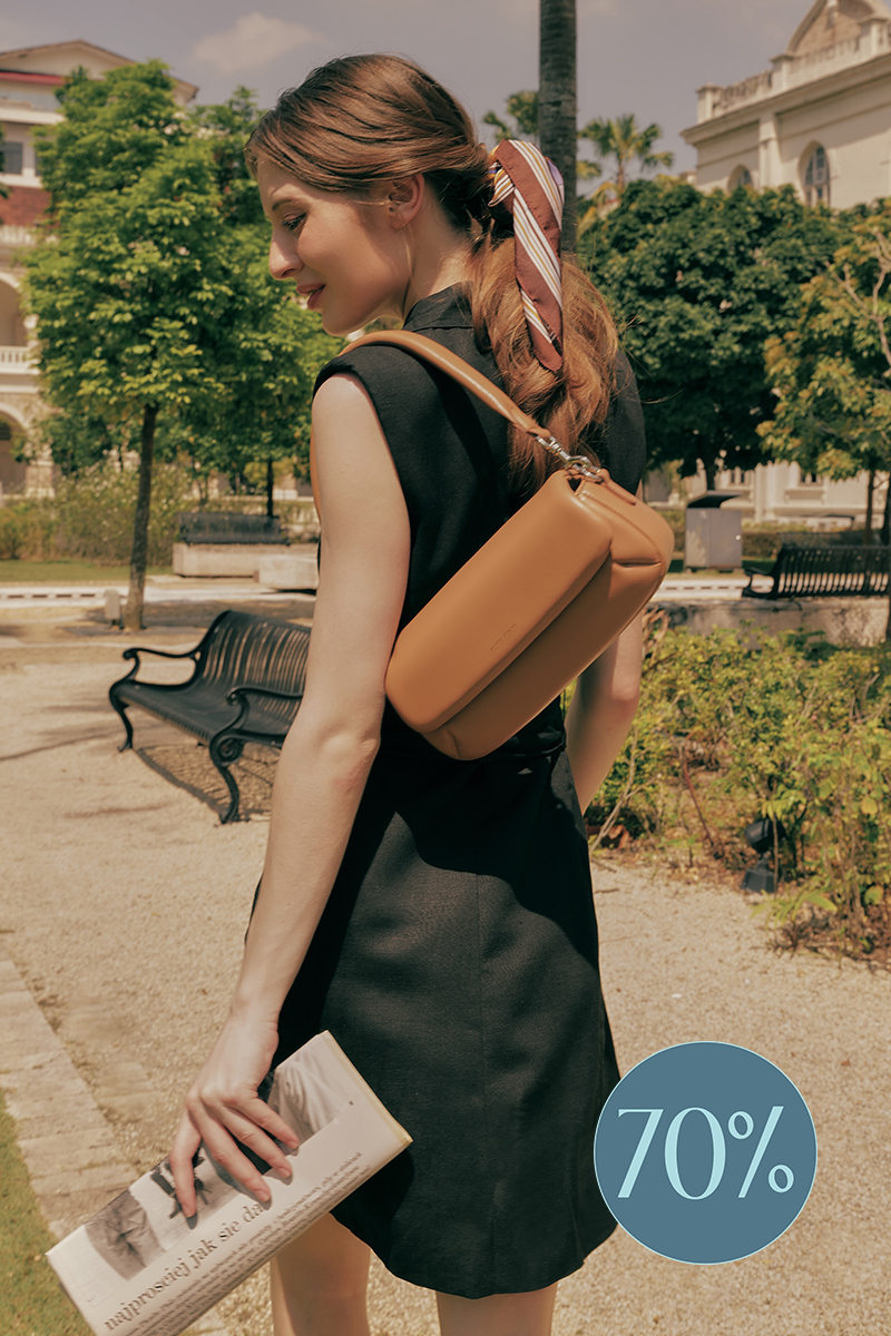 Oslo Puffy Bag in Camel