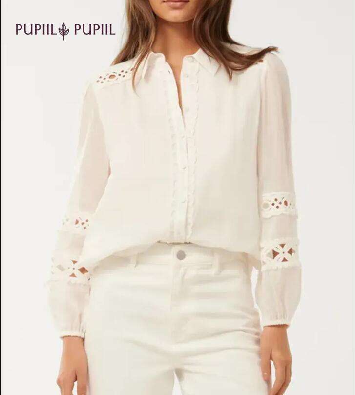 Crochet Trim Shirt