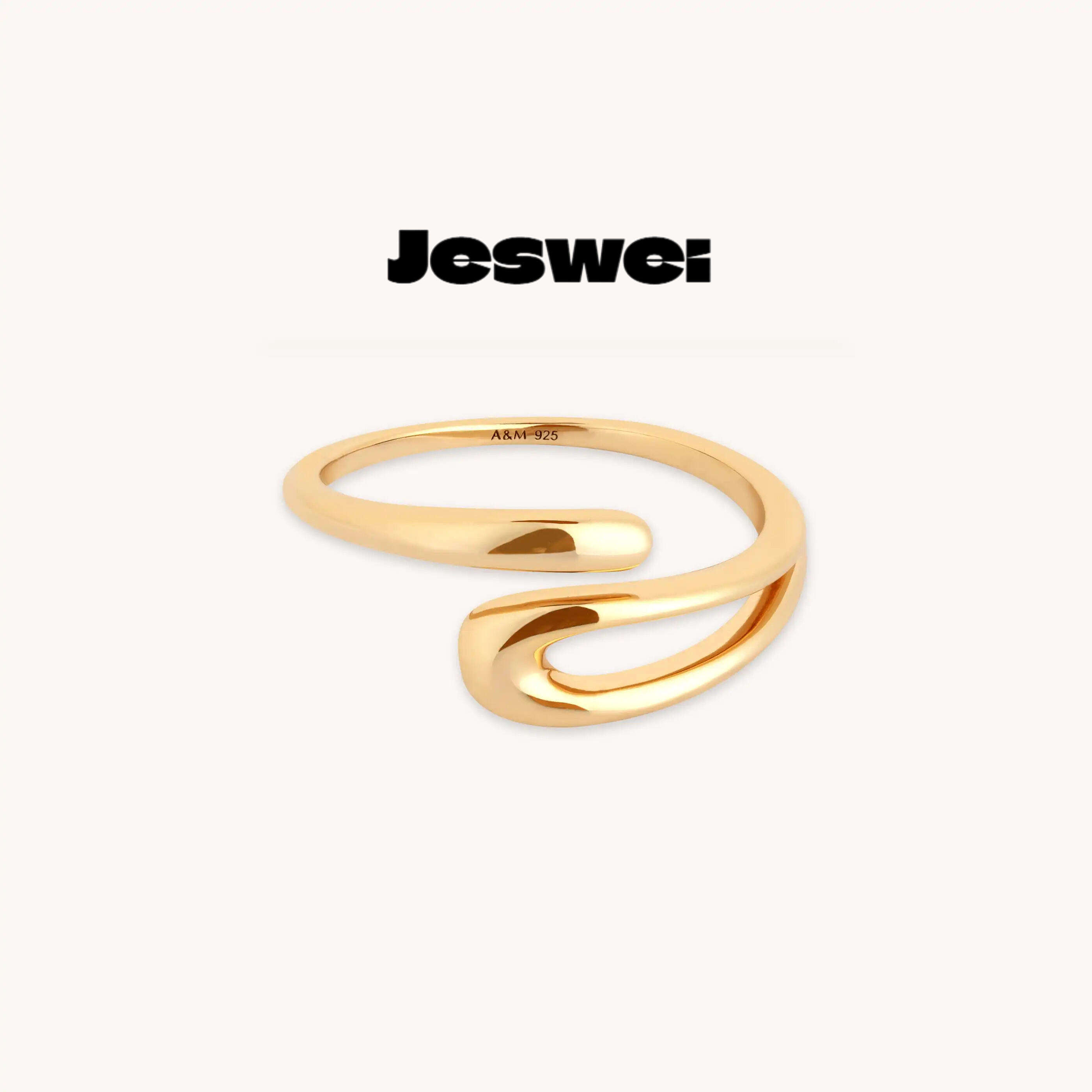 Molten Wrap Ring in Gold