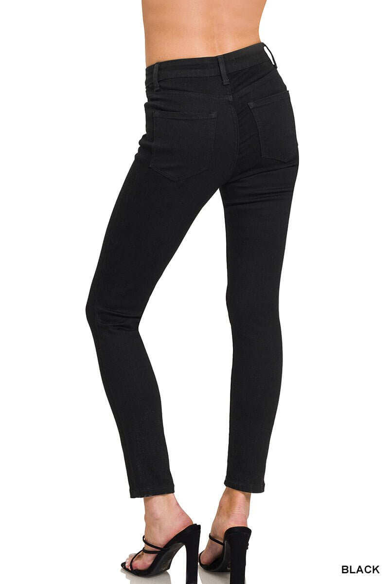 Black High Rise Skinny Jean