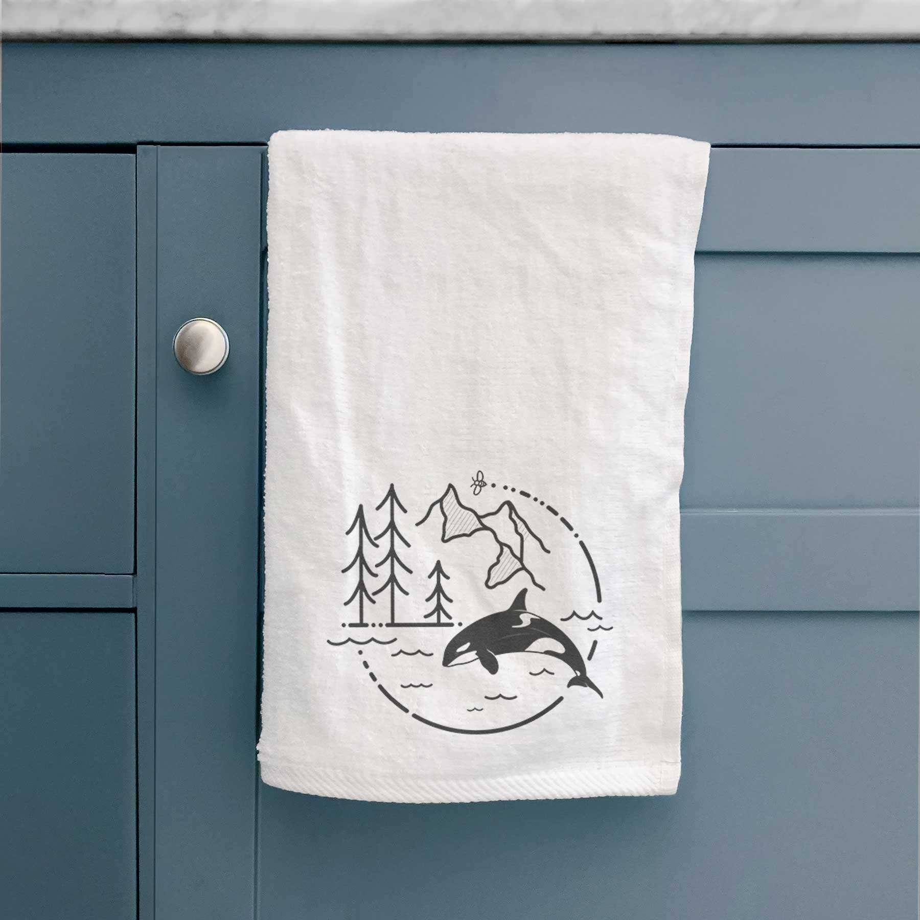 It's All Connected - Orca Premium Decorative Hand Towel