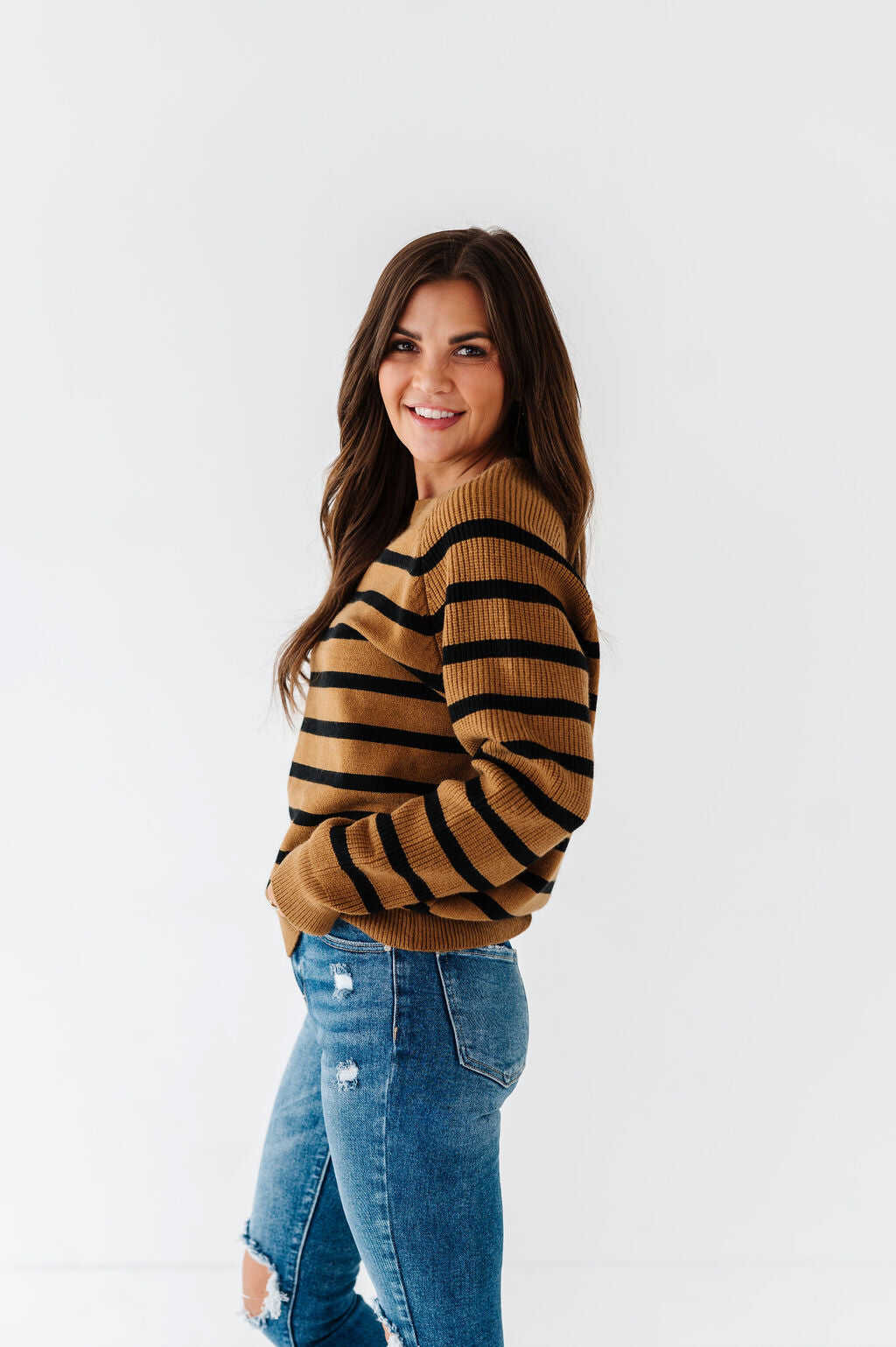 Freddie Striped Sweater - Size Small & Large Left