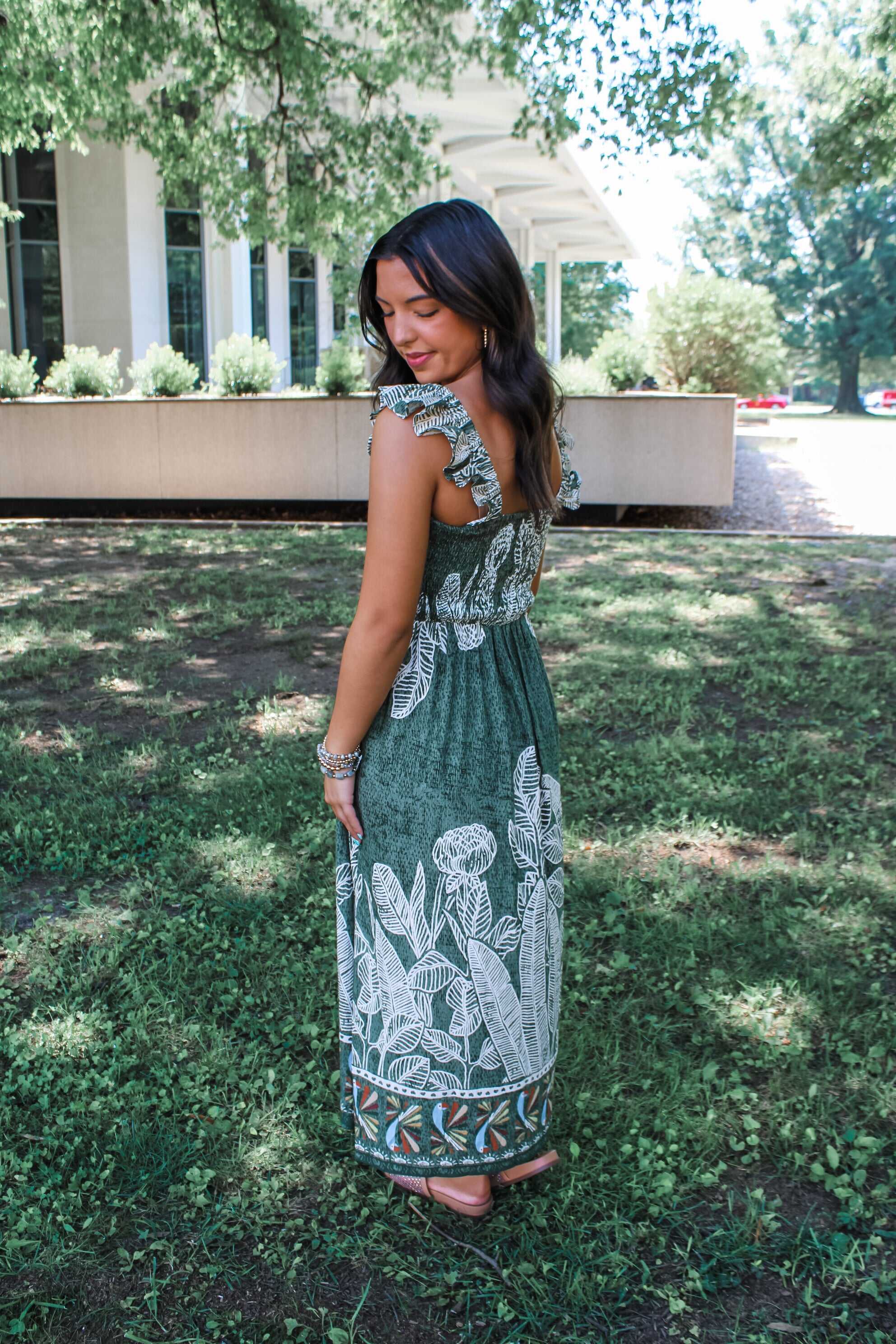 Botanical Beauty Midi • Olive