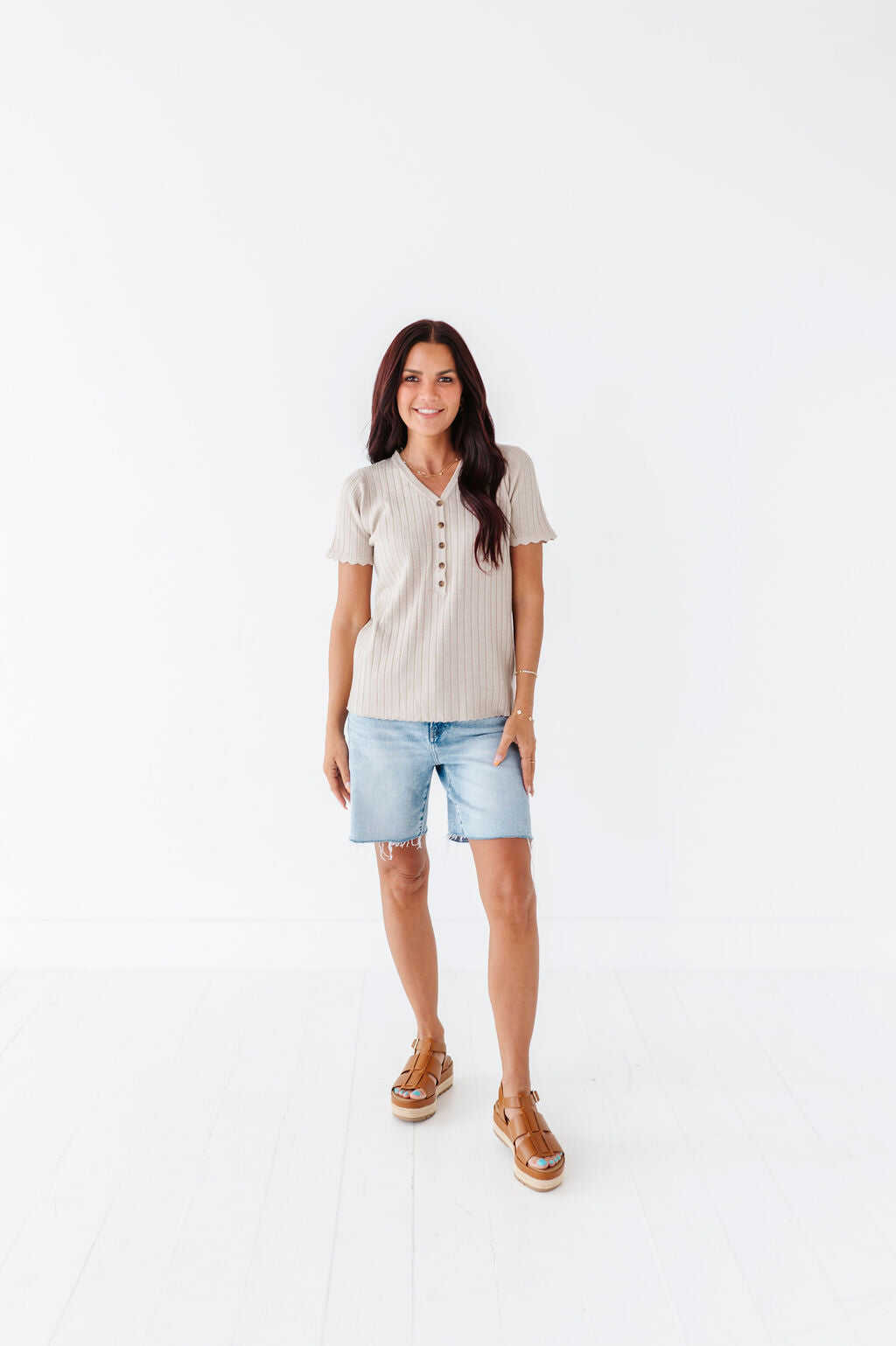 Taryn Ribbed Top - Size Small & Large Left