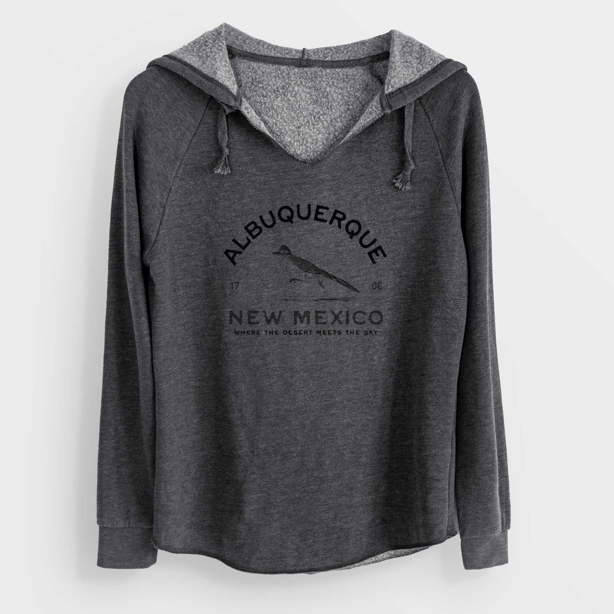 Albuquerque New Mexico Roadrunner - Cali Wave Hooded Sweatshirt