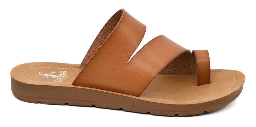 CORKYS Just a Fling Brown Sandals FINAL SALE