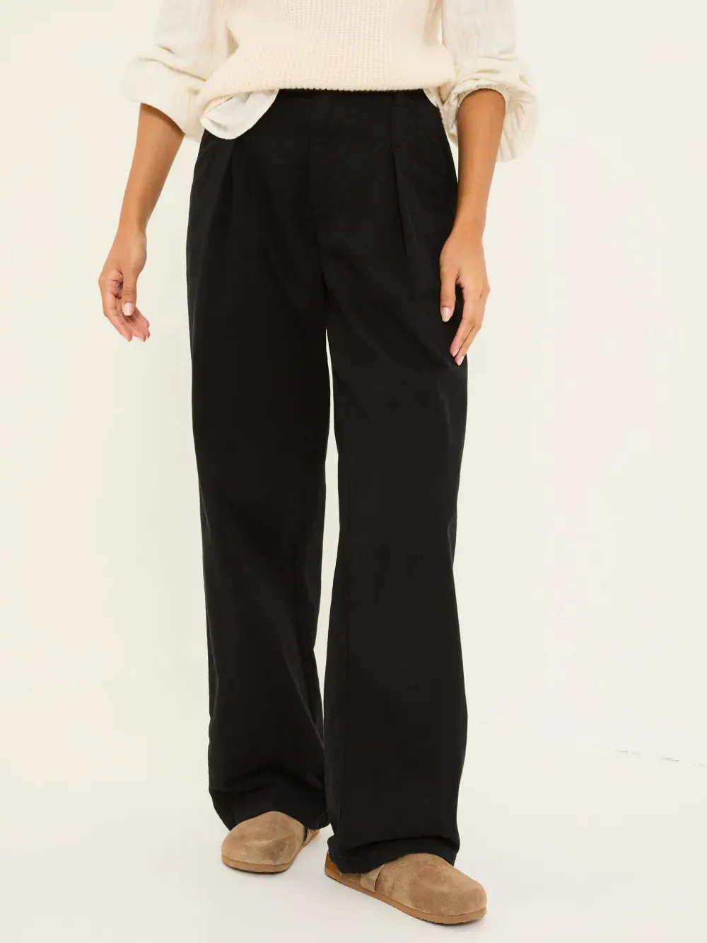 Black Wide Leg Trousers