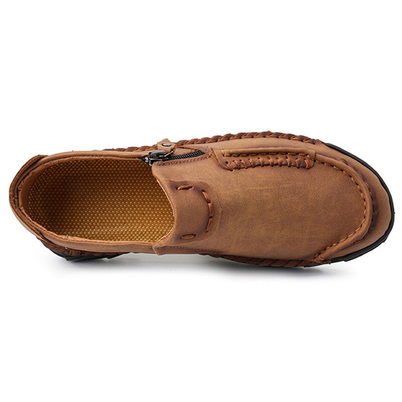 Men's Comfortable Leather Slip-on Orthopedic Shoes