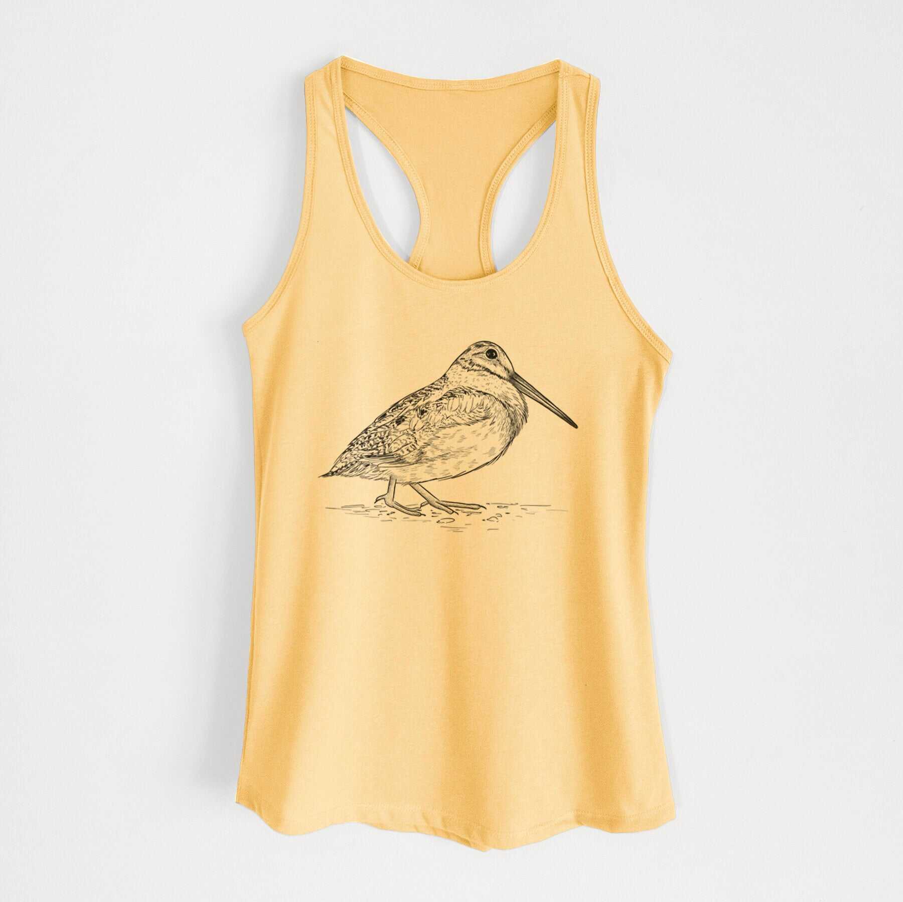 American Woodcock - Scolopax minor - Women's Racerback Tanktop
