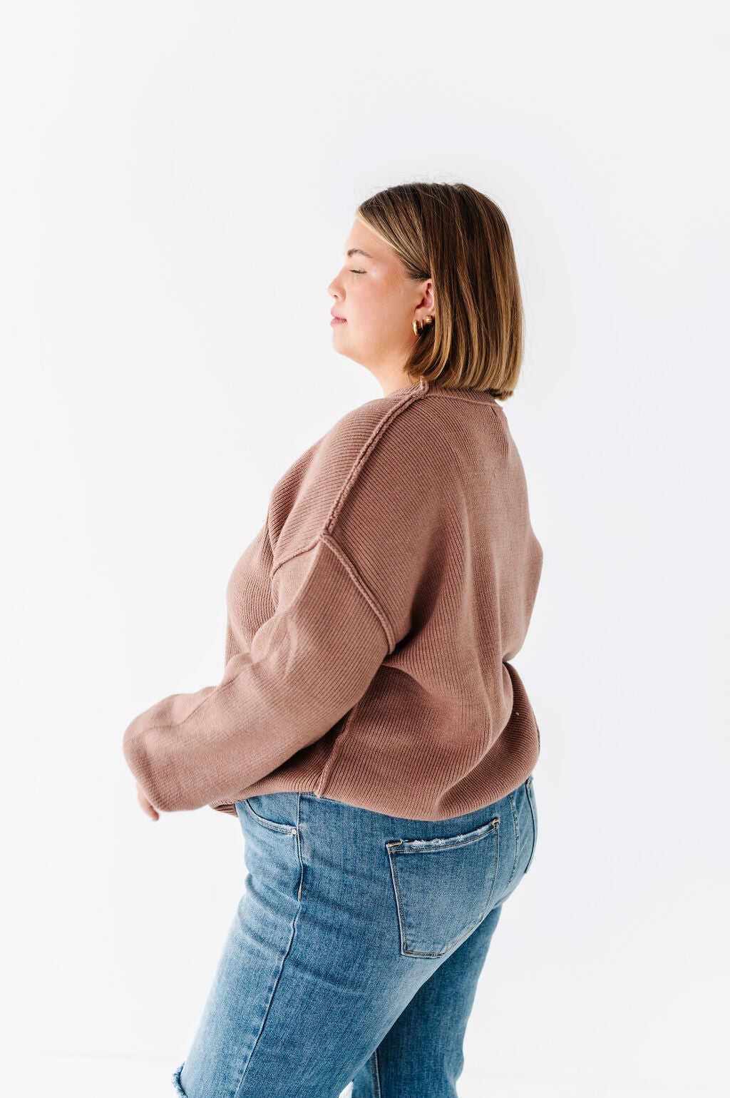 Tristan Drop Shoulder Sweater - Size 3X Left