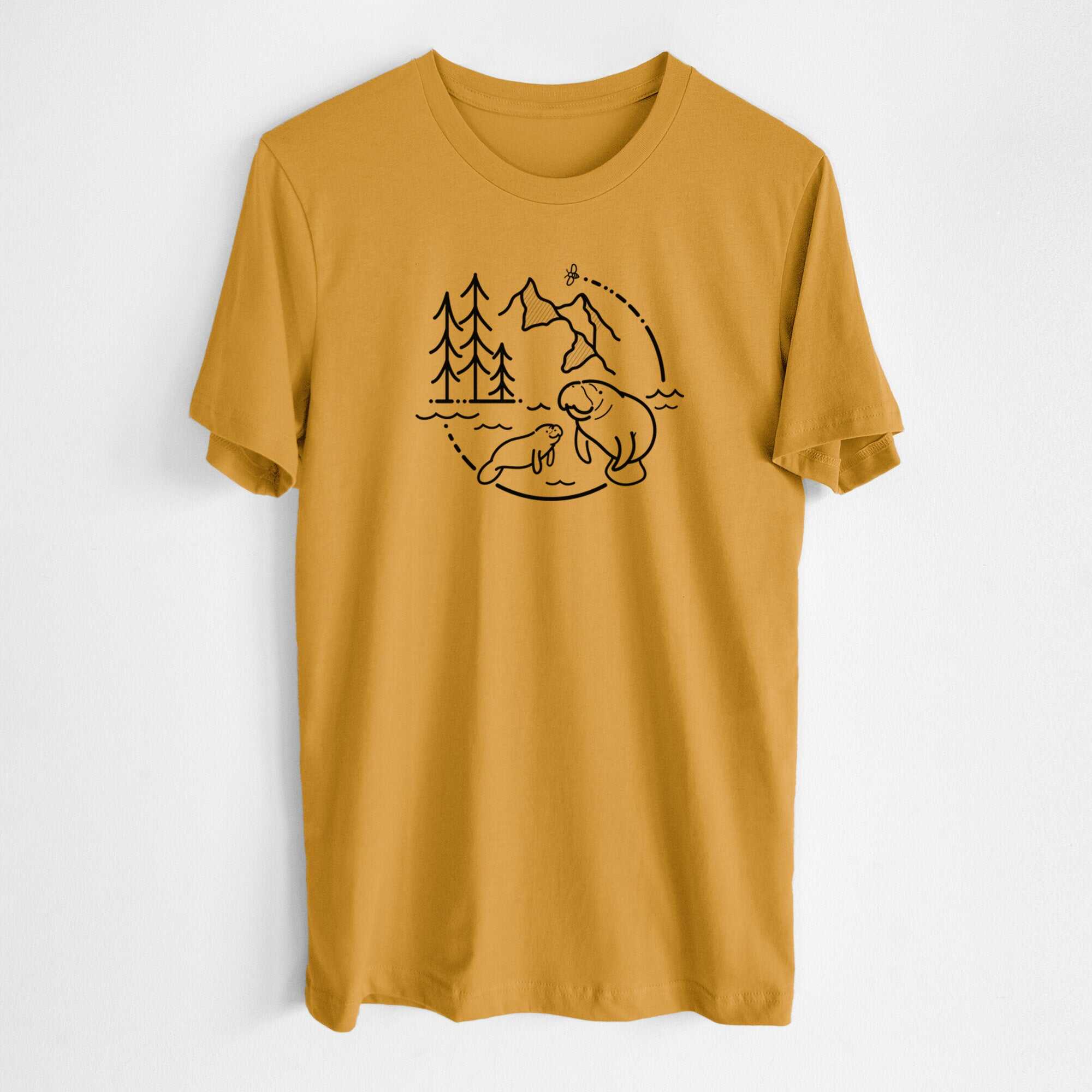 It's All Connected - Manatee - Lightweight 100% Cotton Unisex Crewneck