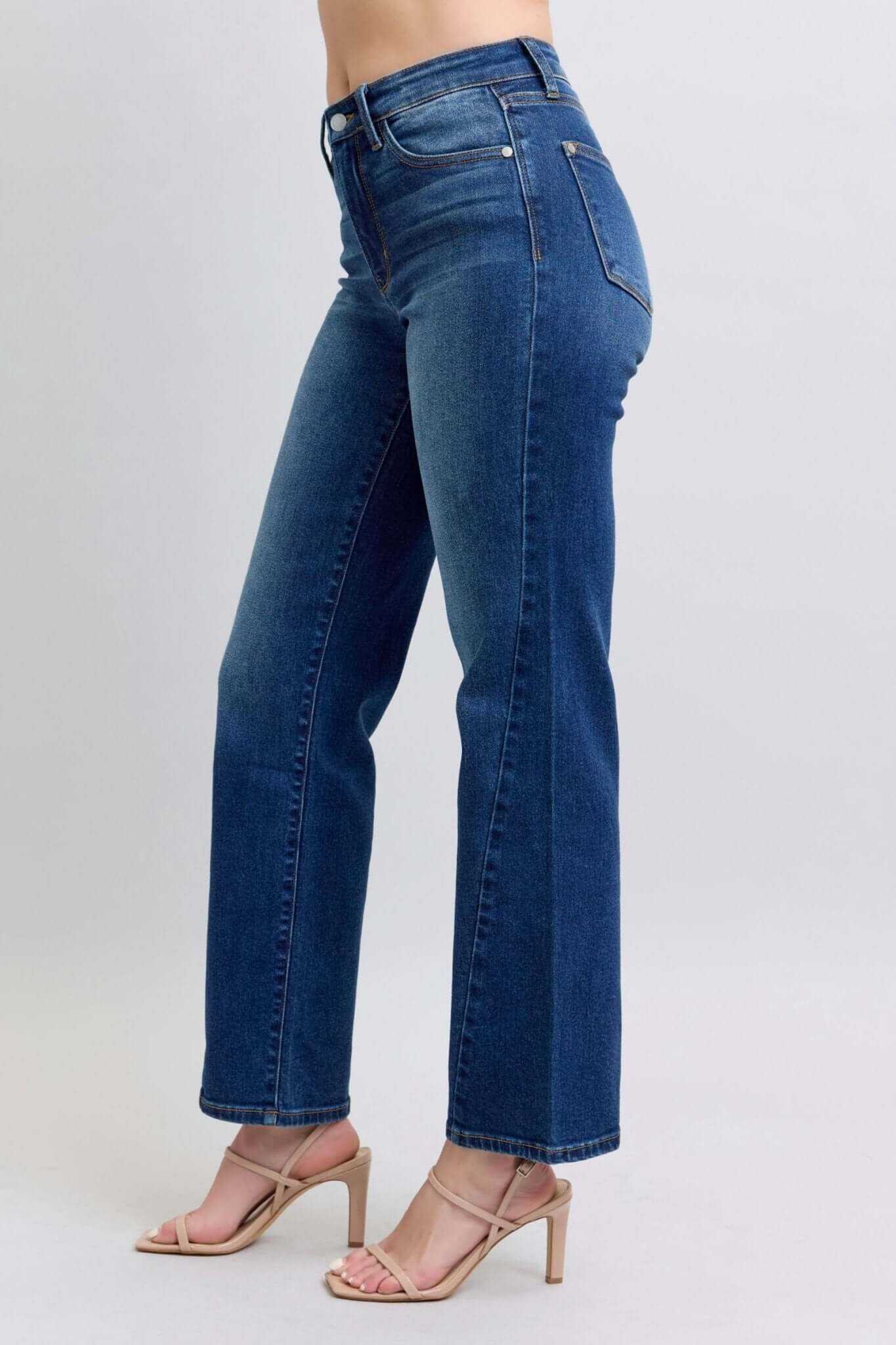 Judy Blue Side Seam Straight Leg Jeans