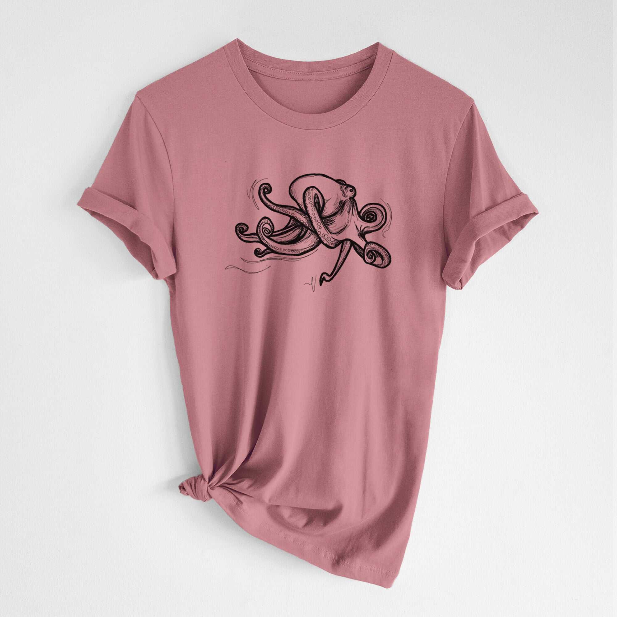 Giant Pacific Octopus - Lightweight 100% Cotton Unisex Crewneck