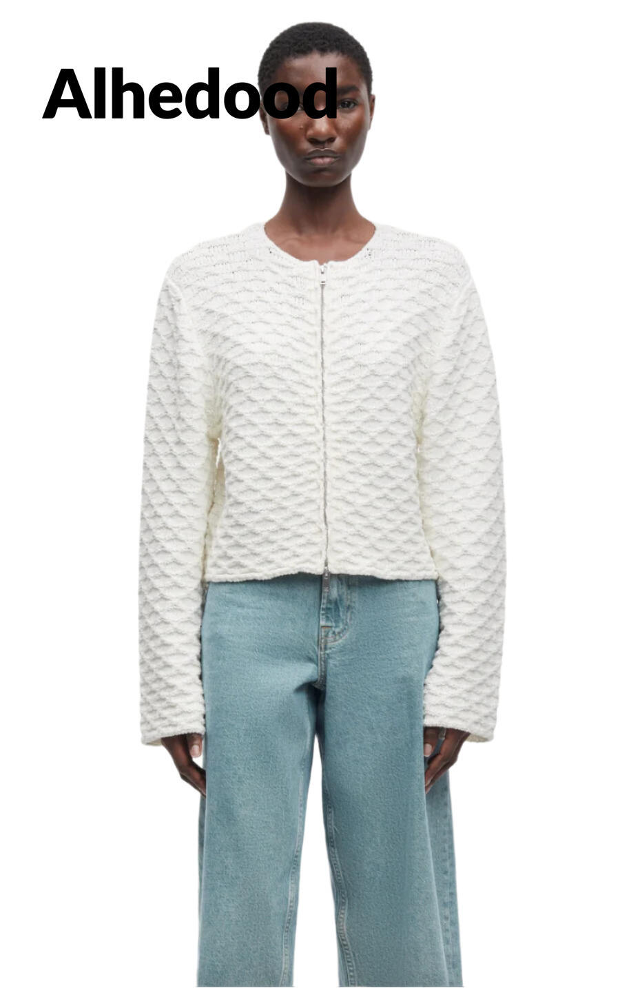 Samsoe Samsoe Satammy Cardigan in Egret