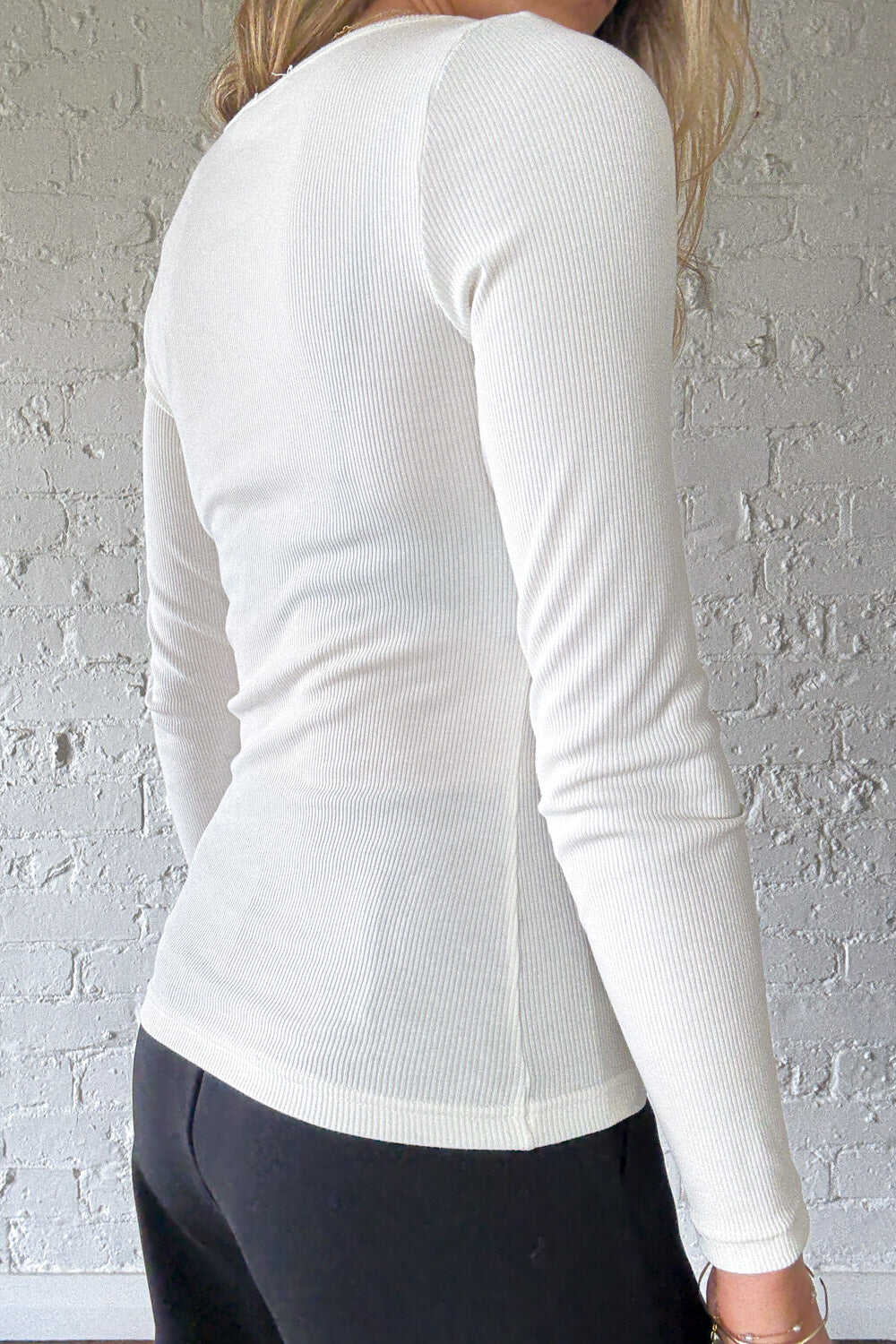Classic Long Sleeve Rib Tee