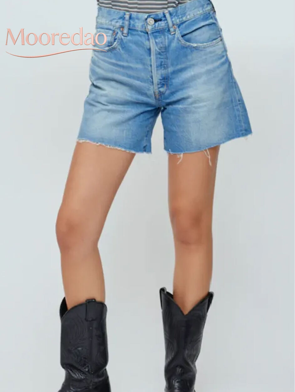 Moussy Harbeson Shorts in Blue