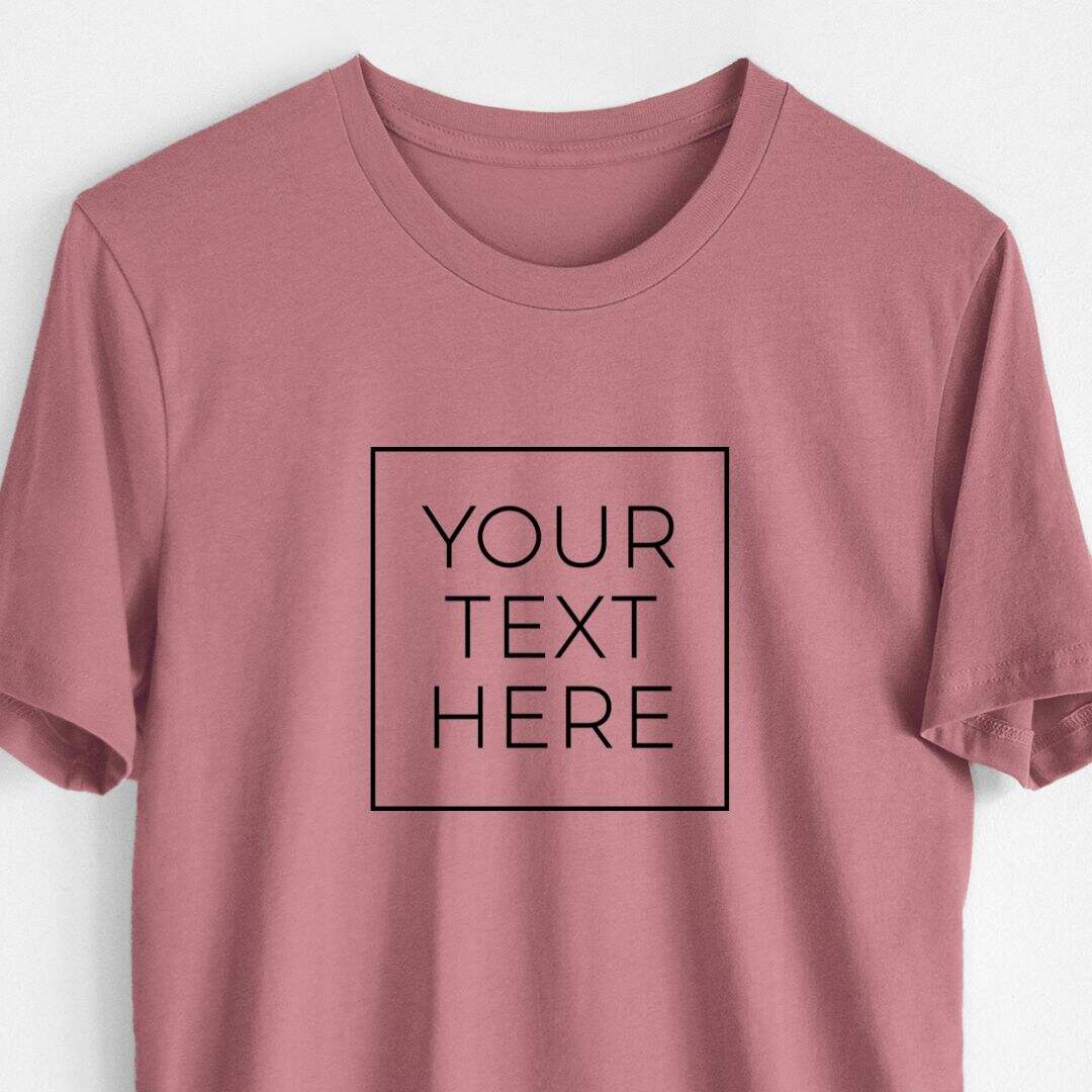 Custom Create Your Own Boxed Design - Lightweight 100% Cotton Unisex Crewneck
