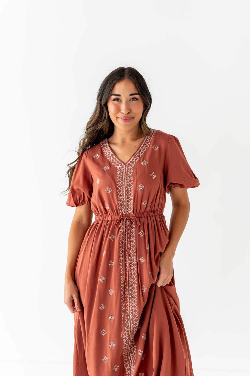 Colleen Embroidered Dress - Size 1X, 2X, & 3X Left