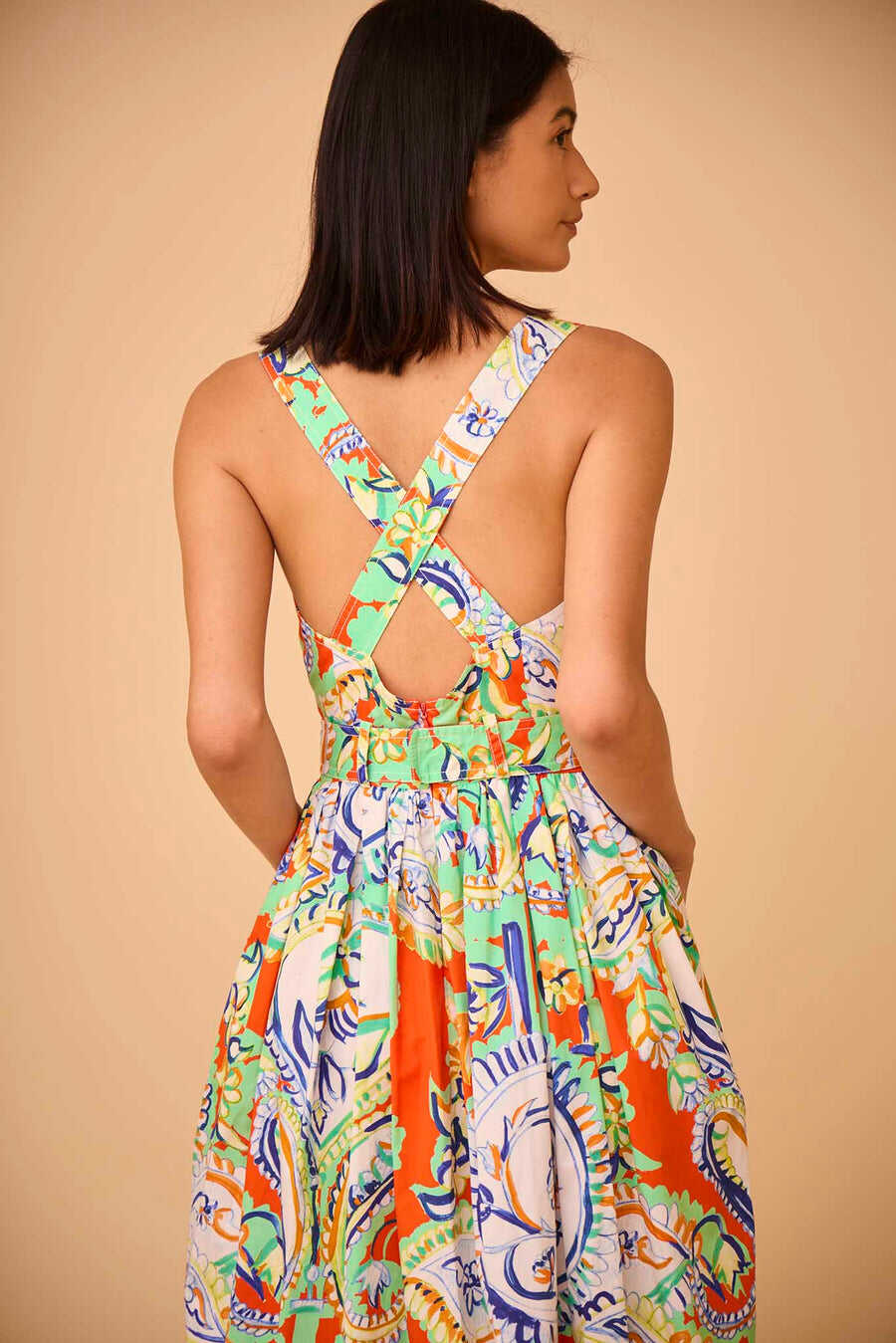 Hunter Bell Cleo Dress in Amalfi Tiles