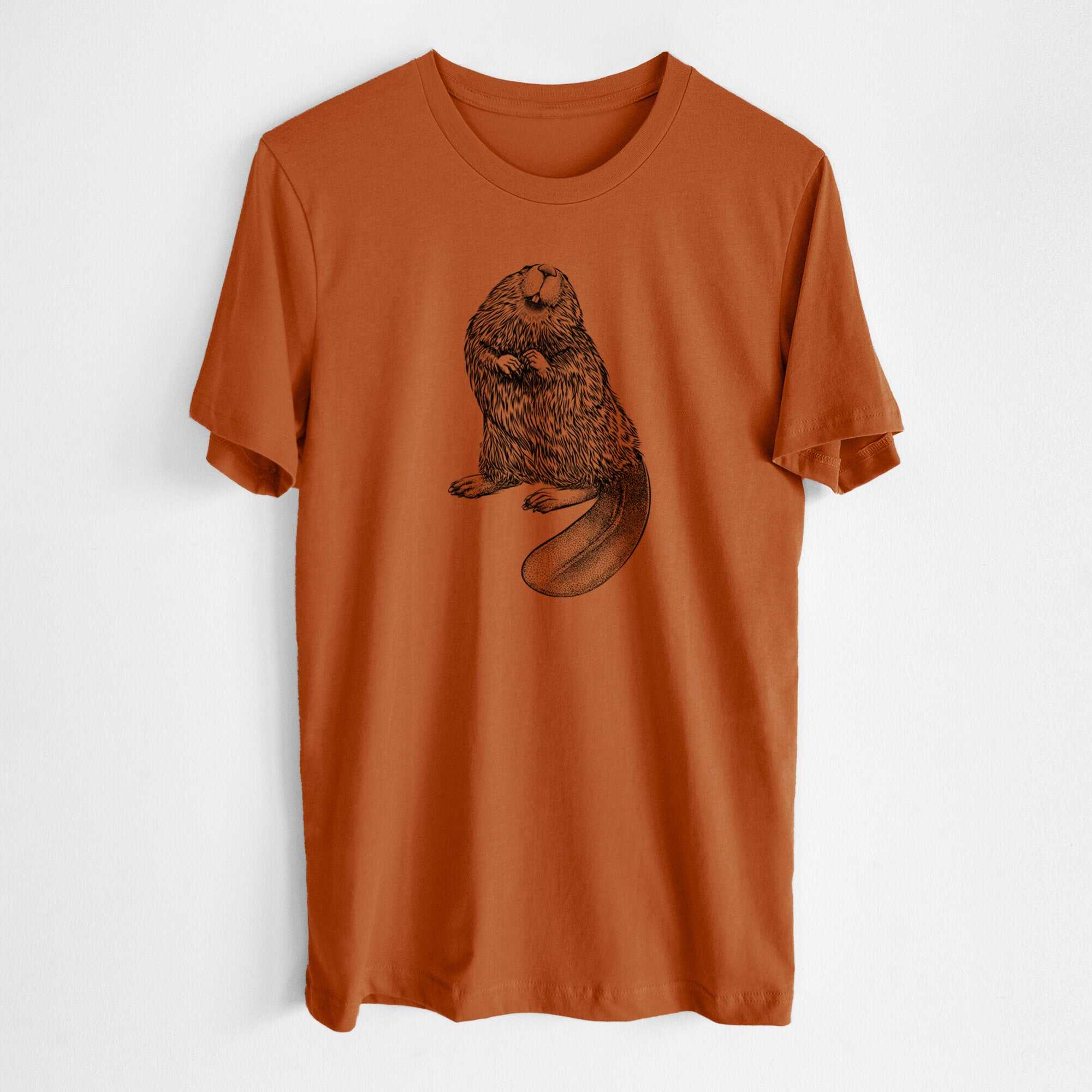 North American Beaver - Castor canadensis - Lightweight 100% Cotton Unisex Crewneck