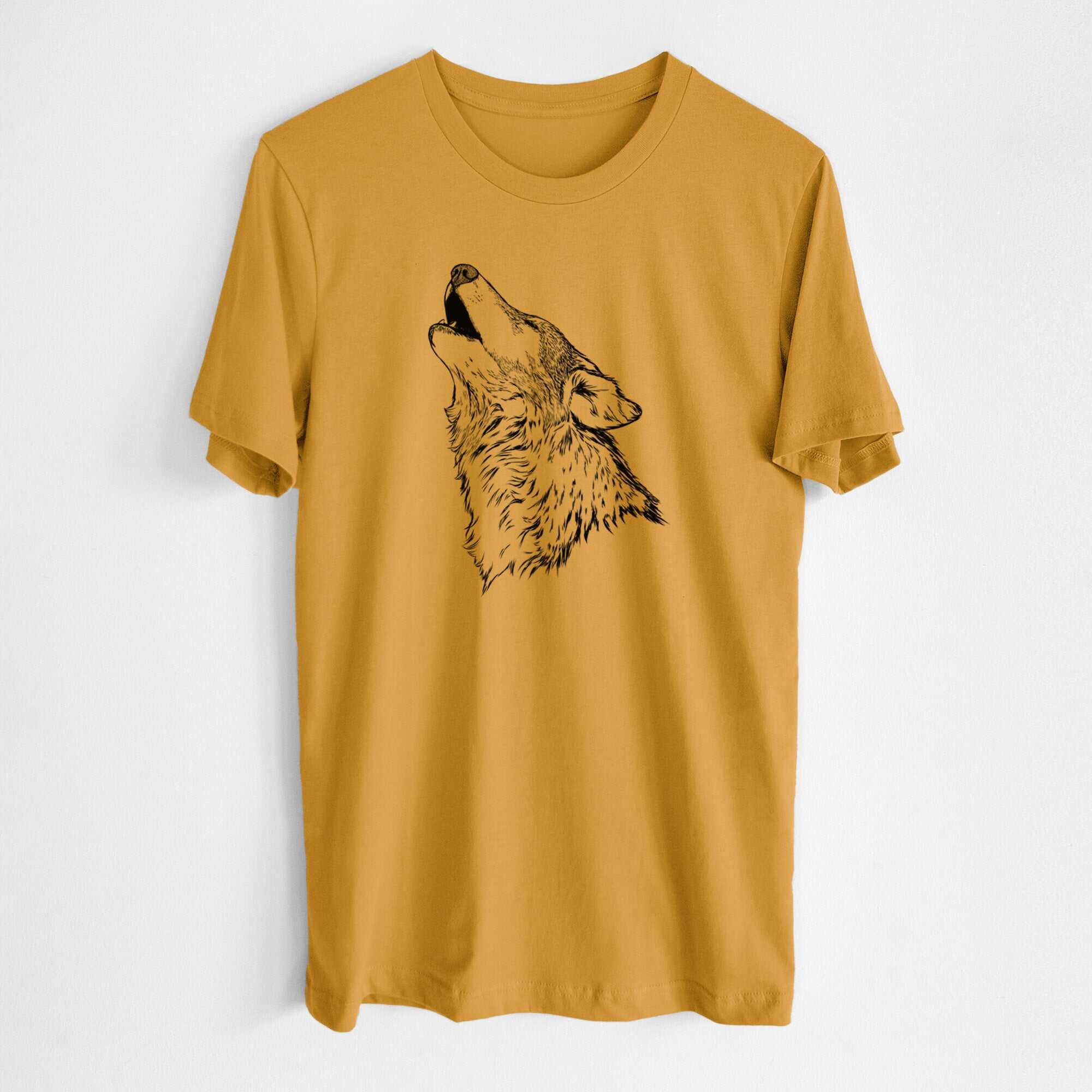 Canis lupus - Grey Wolf Howling - Lightweight 100% Cotton Unisex Crewneck