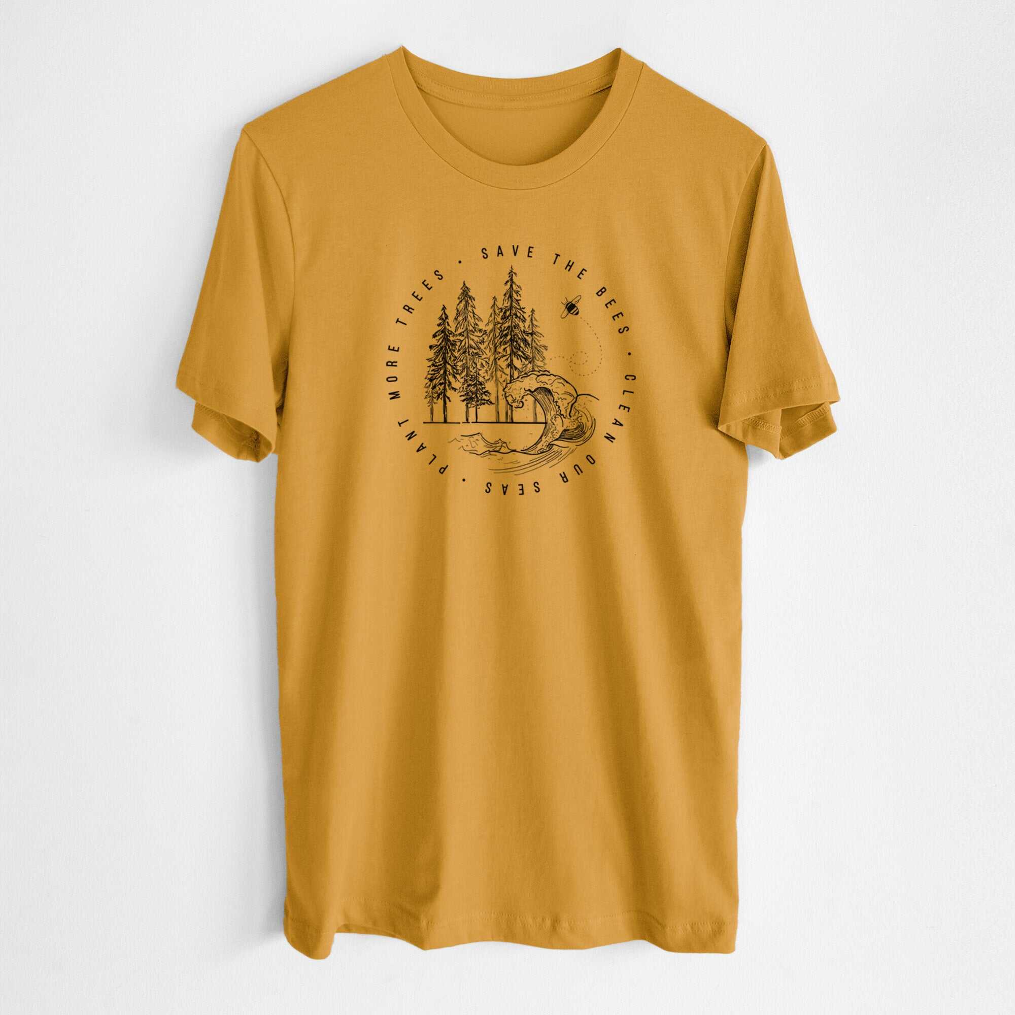 Save the Bees, Clean our Seas, Plant more Trees - Lightweight 100% Cotton Unisex Crewneck